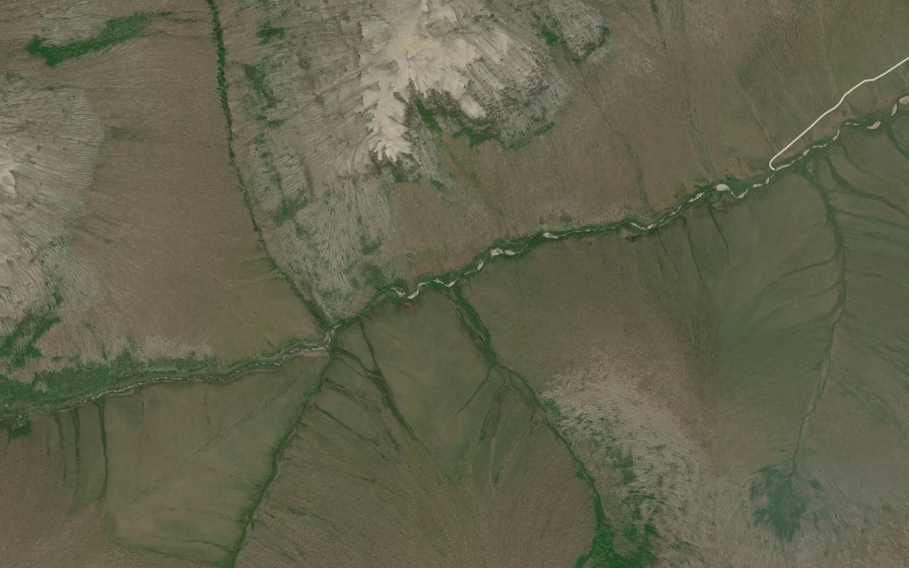 Satellite map of the Grouse Creek