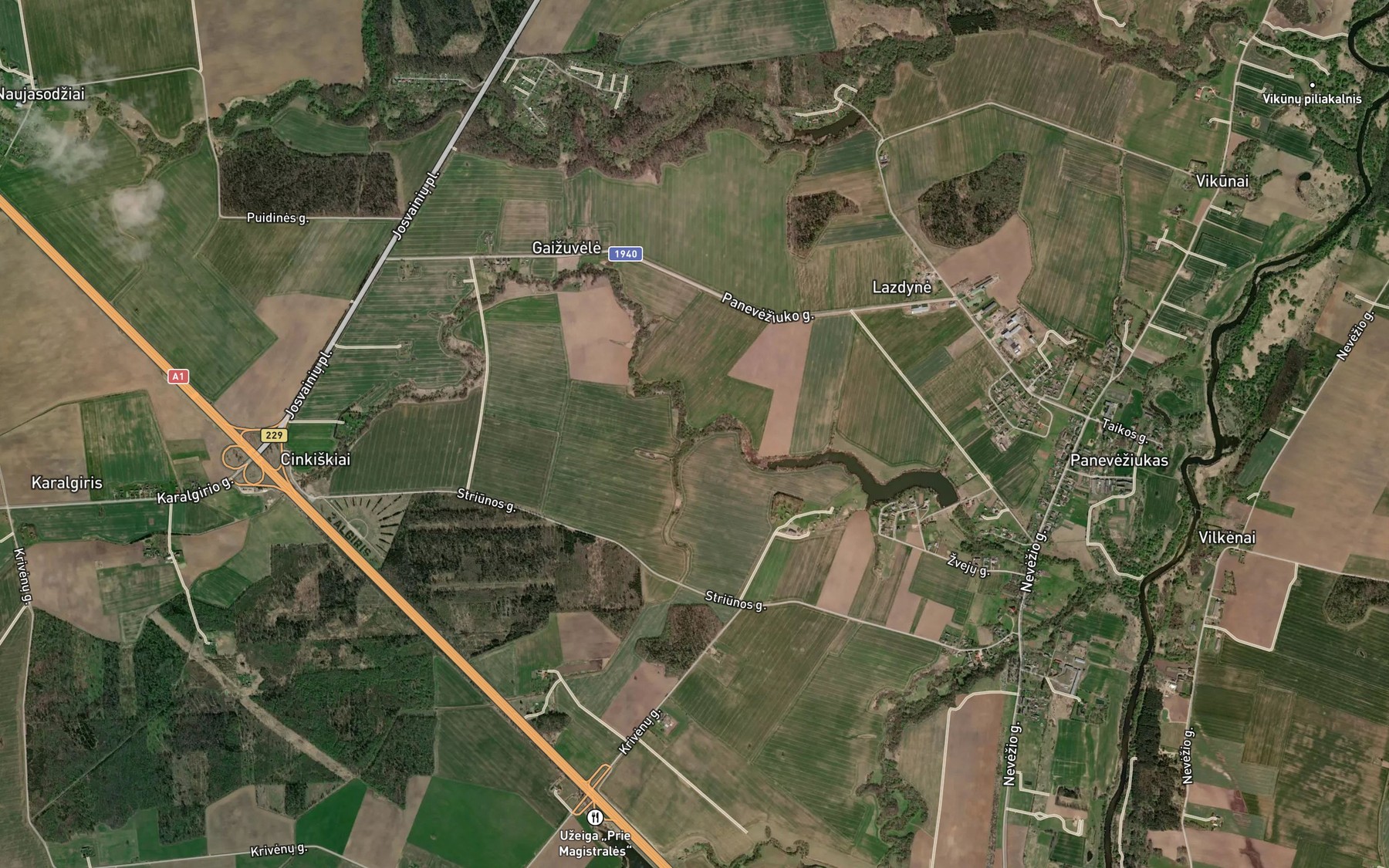 Satellite map of the Verupis