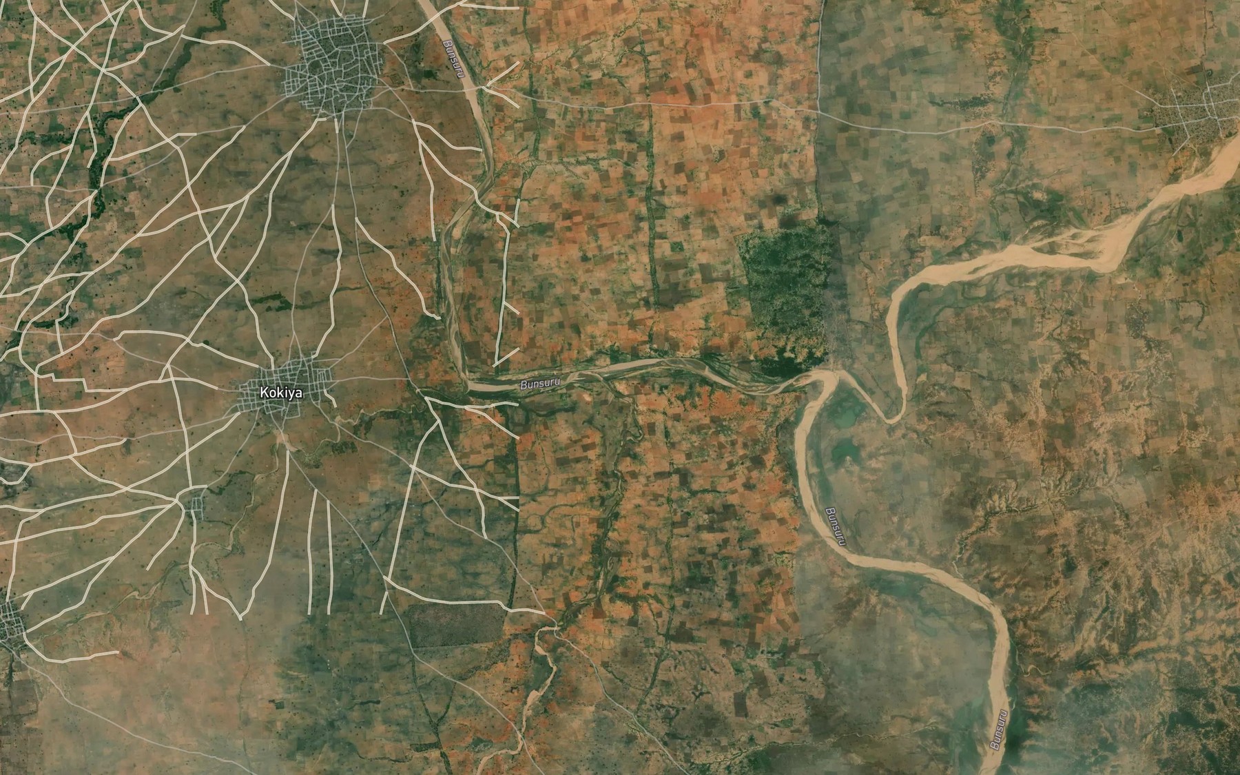 Satellite map of the Gora