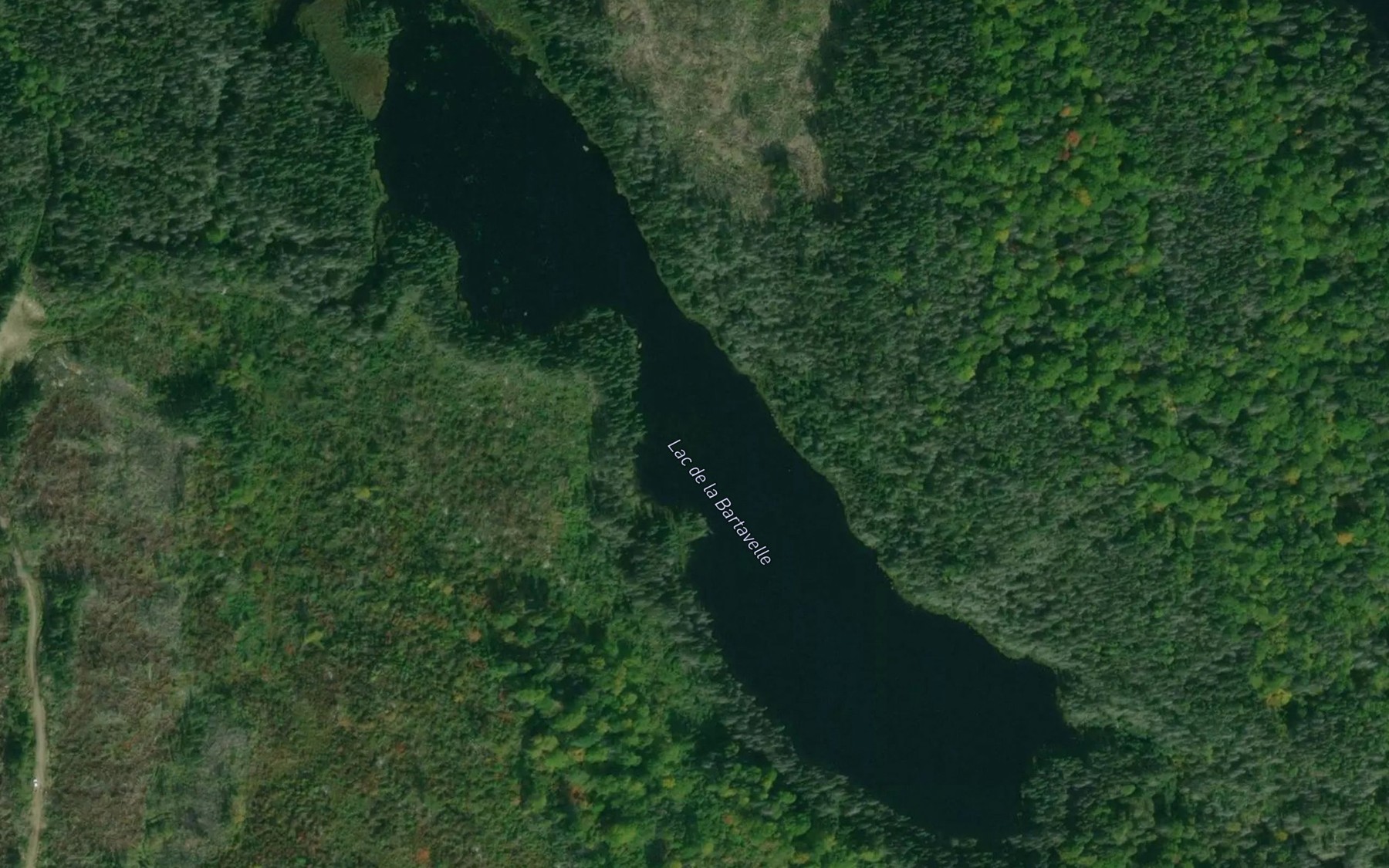 Satellite map of the Lac de la Bartavelle