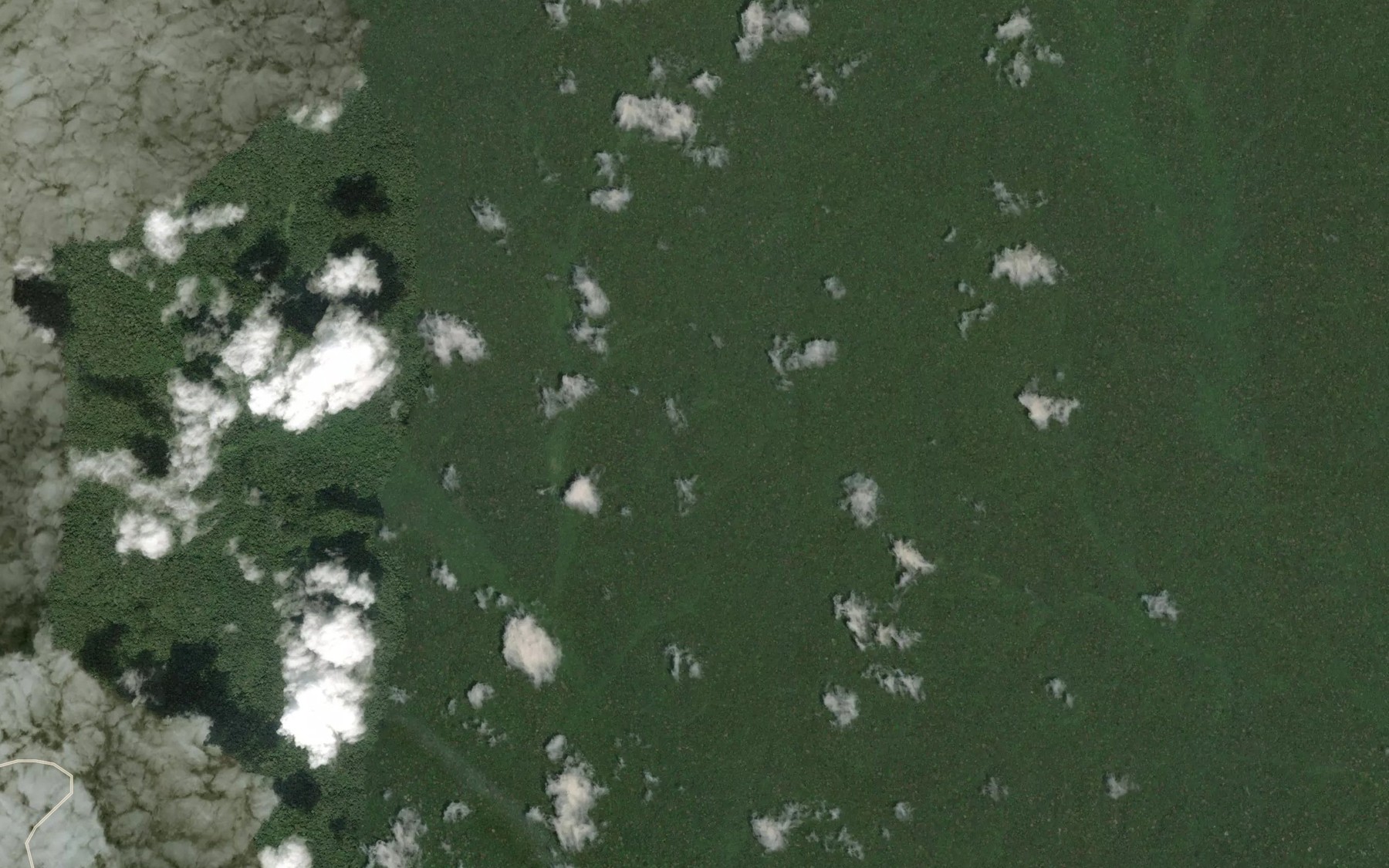 Satellite map of the Rapides de Bakoko Balongo