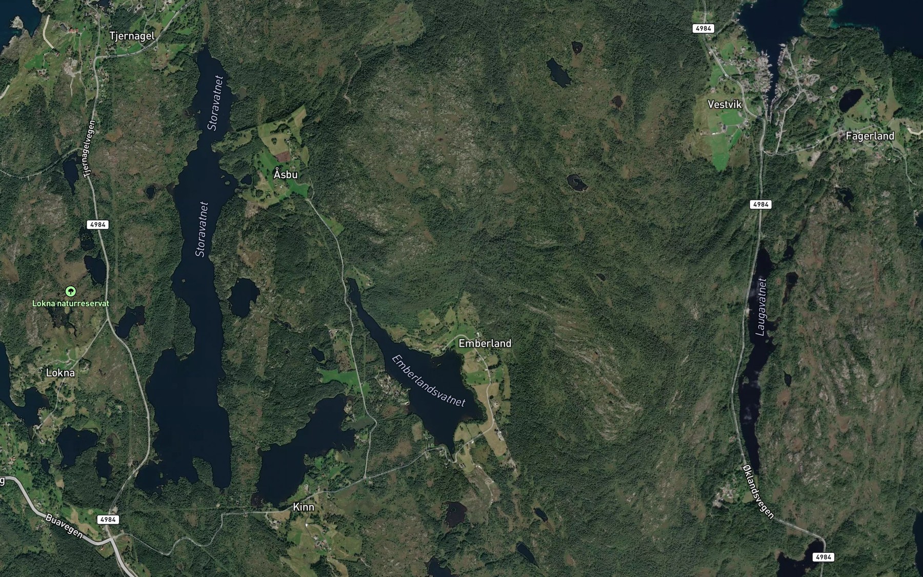 Satellite map of the Storebekken