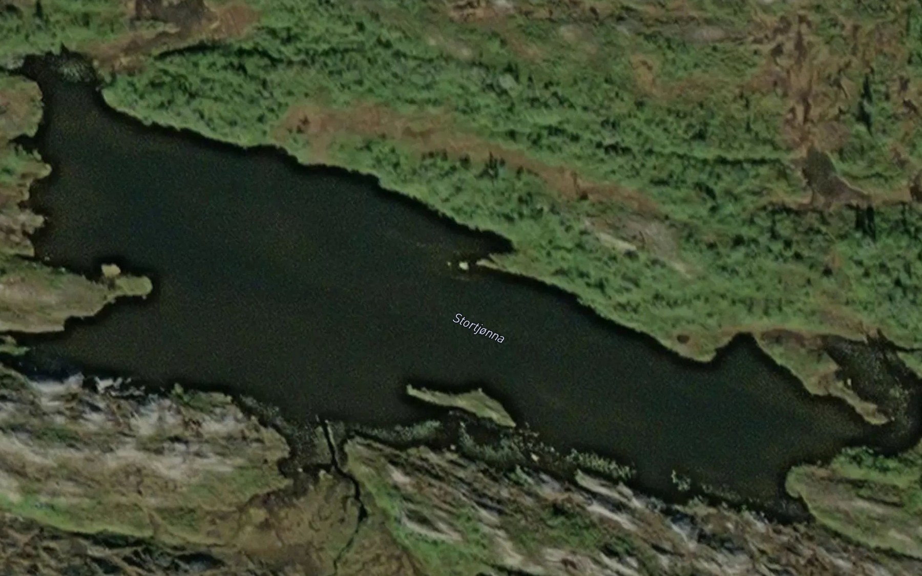 Satellite map of the Stortjorna