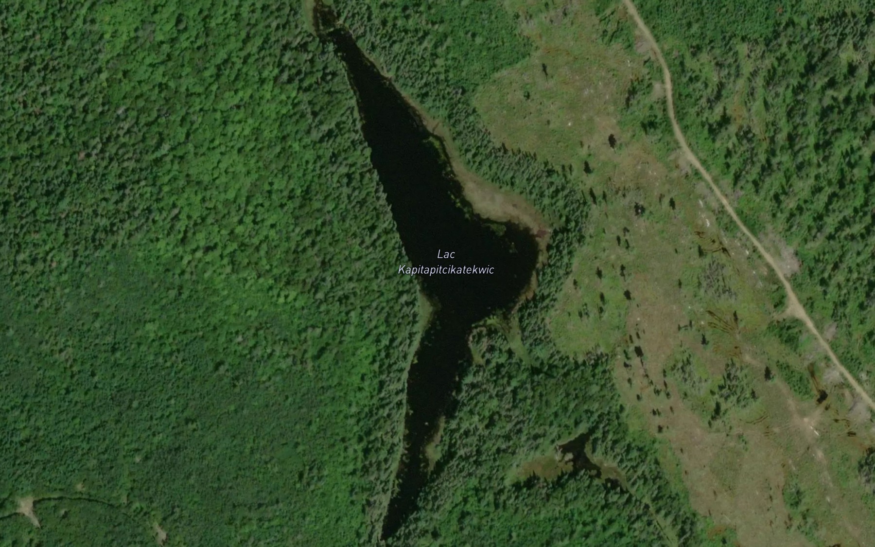 Satellite map of the Lac Kapitapitcikatekwic