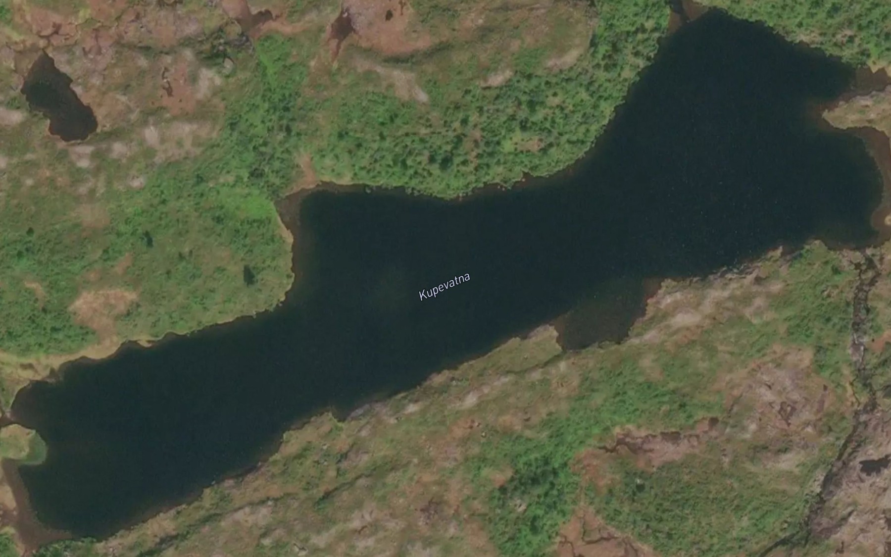 Satellite map of the Kupevatna