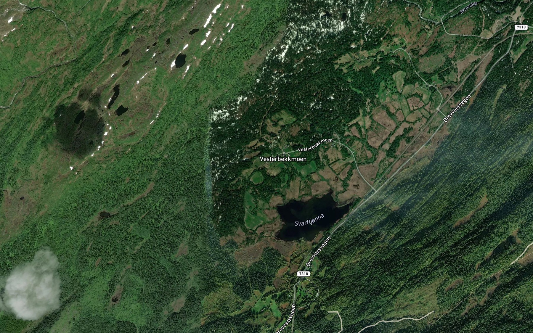 Satellite map of the Vesterbekken