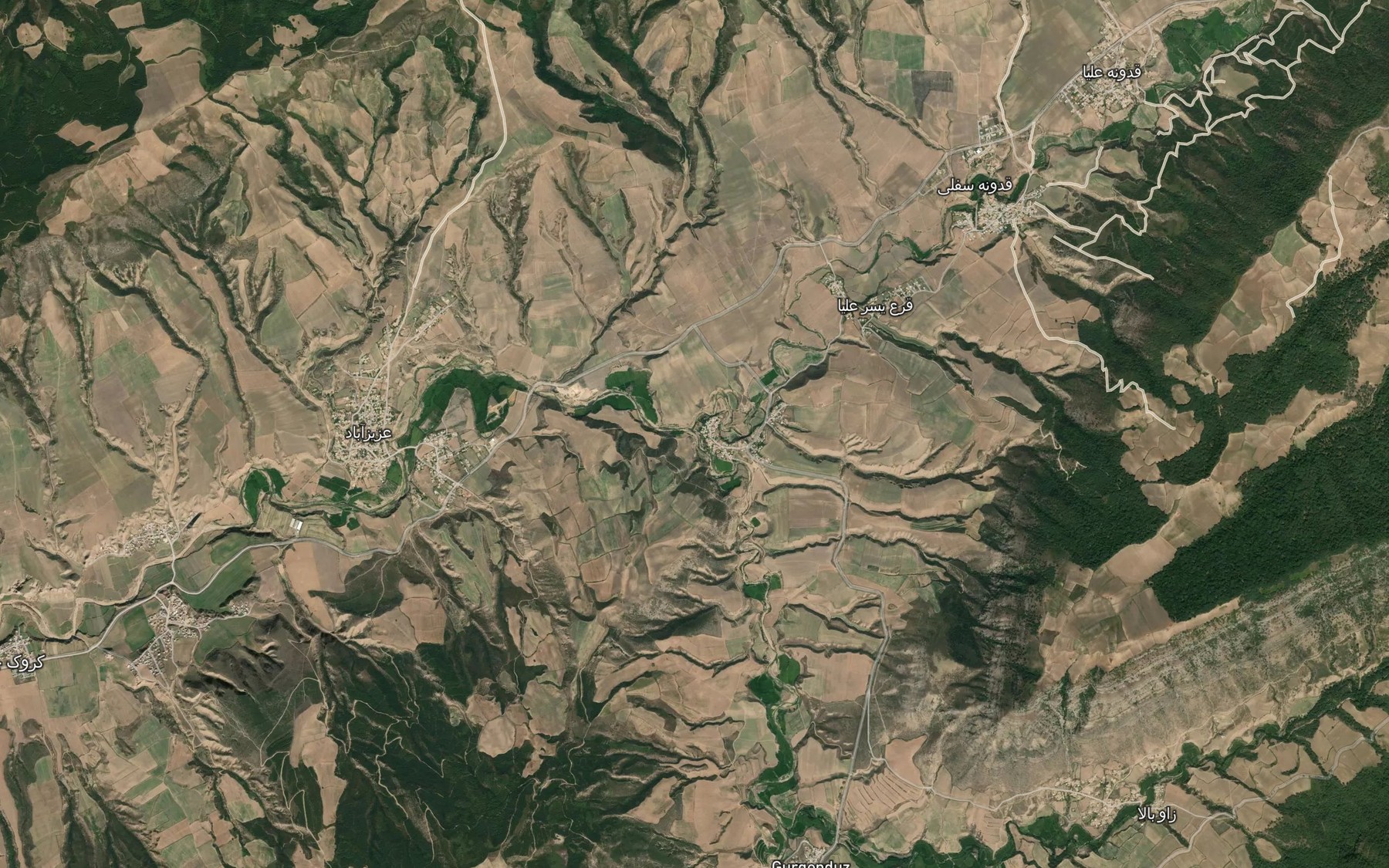 Satellite map of the Detangar