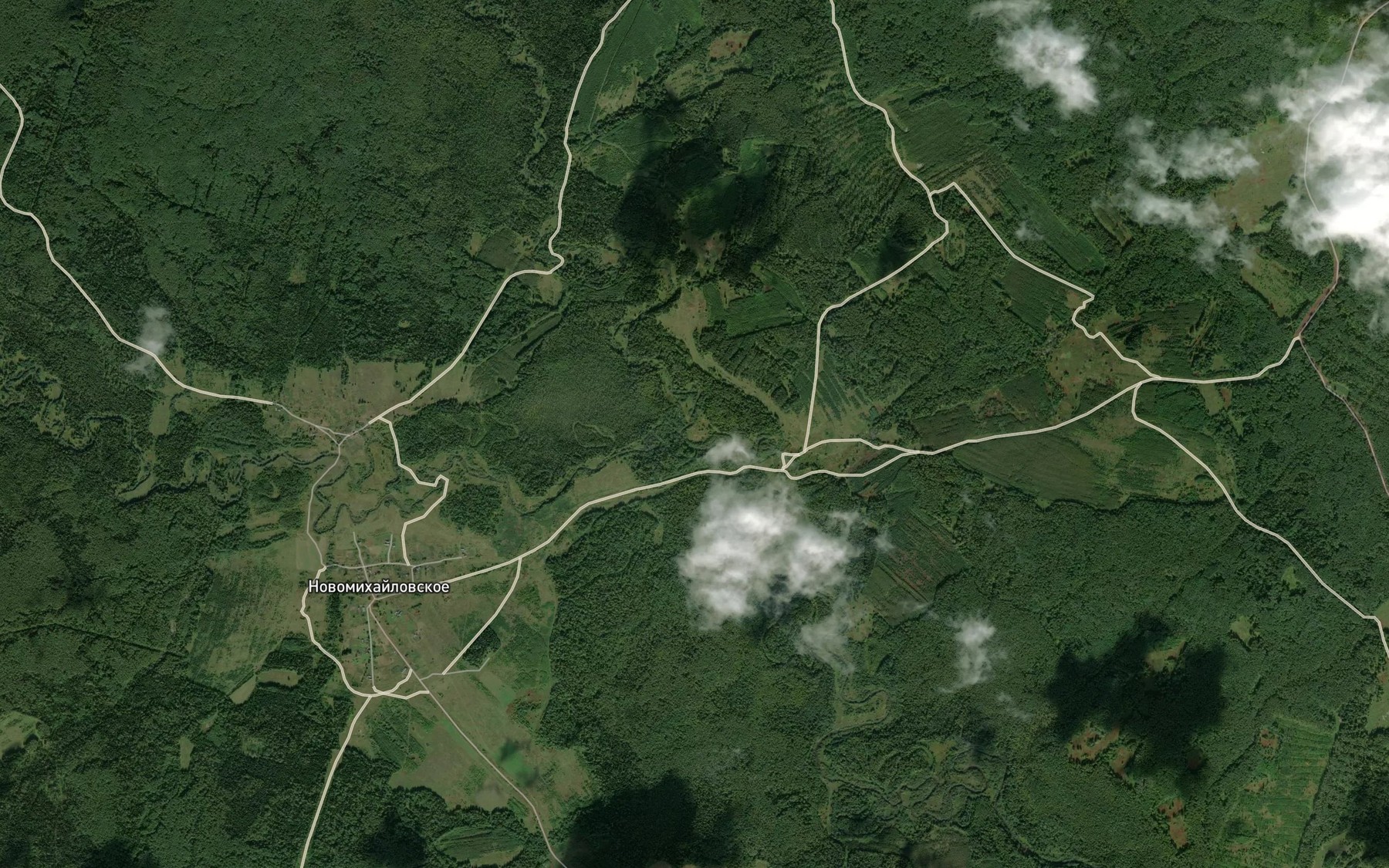 Satellite map of the Nosh