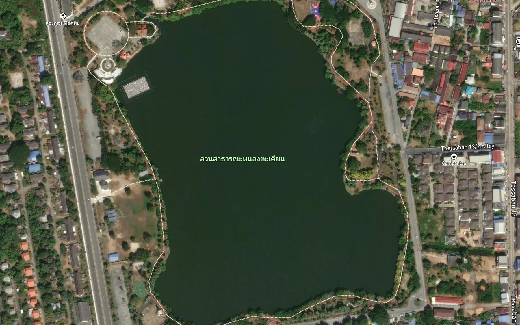 Satellite map of the Nong Takhian