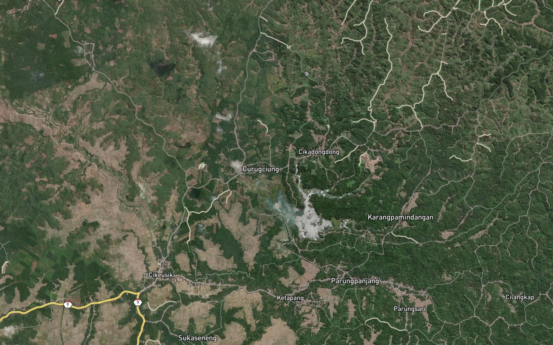 Satellite map of the Ci Kukulu