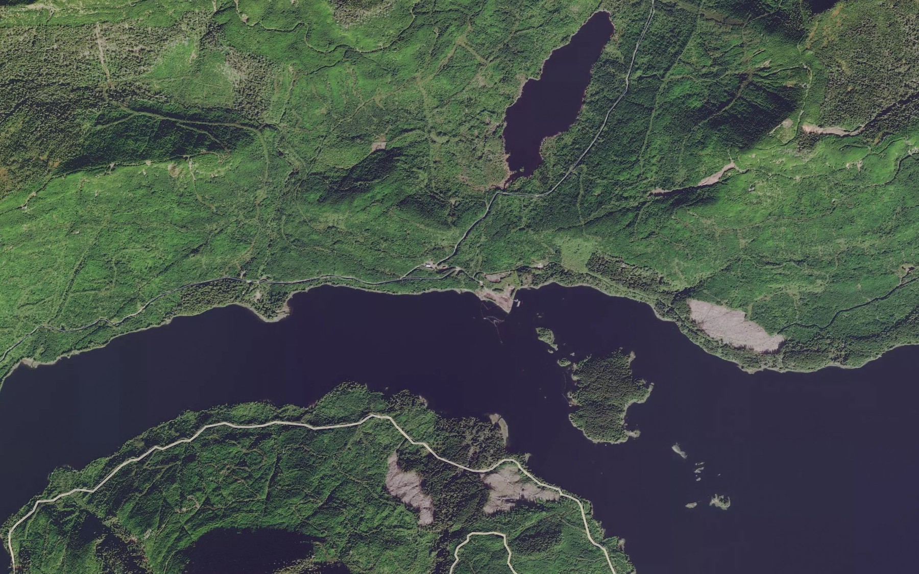 Satellite map of the Tatzun Creek