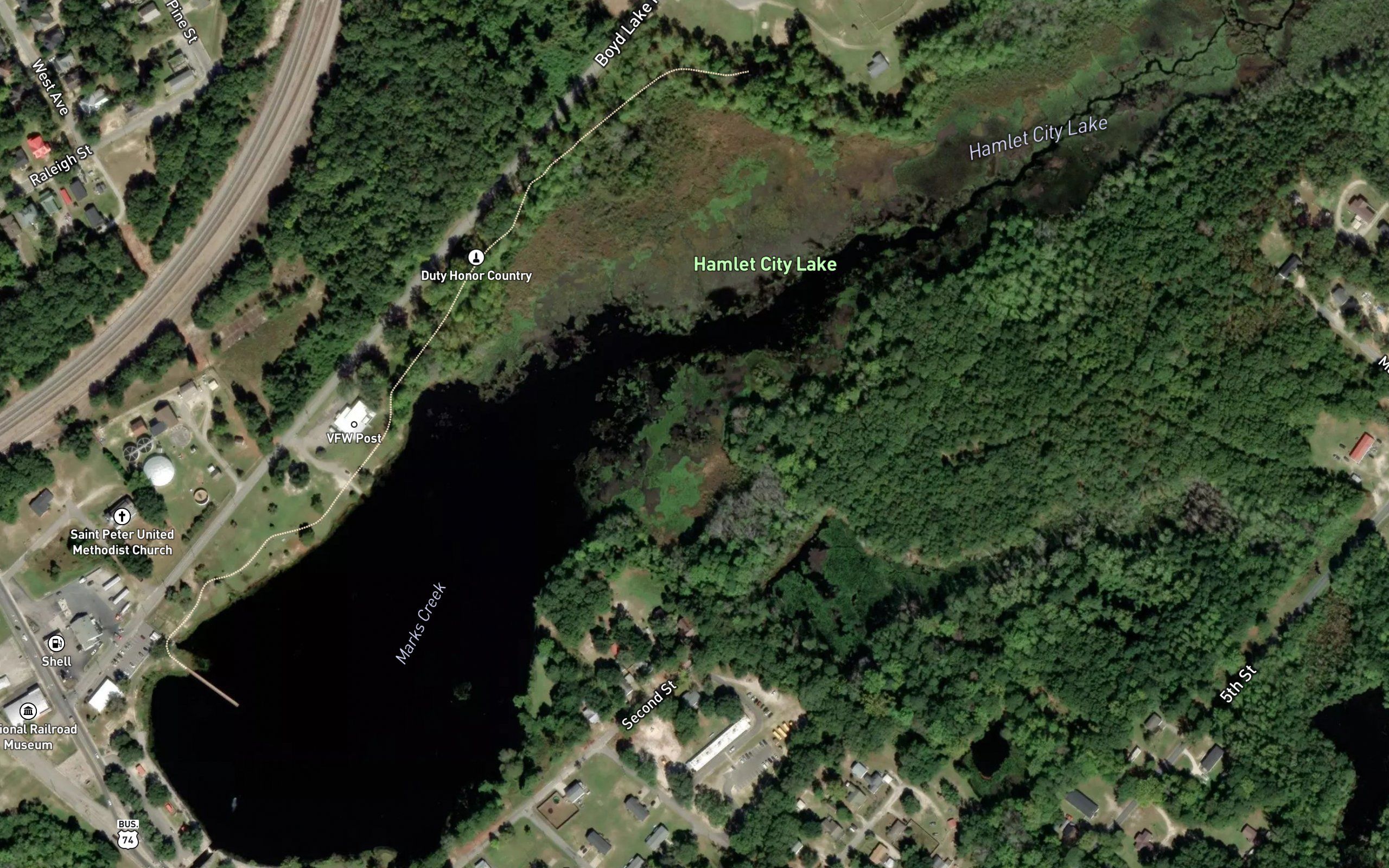 Hamlet City Lake
