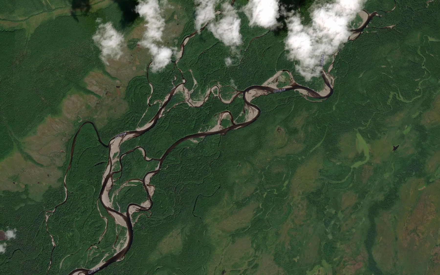 Satellite map of the Nizhniy Kenrik
