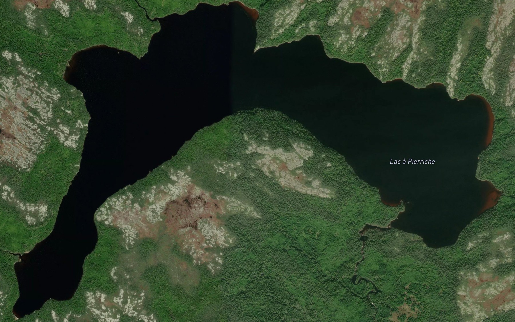 Satellite map of the Lac a Pierriche