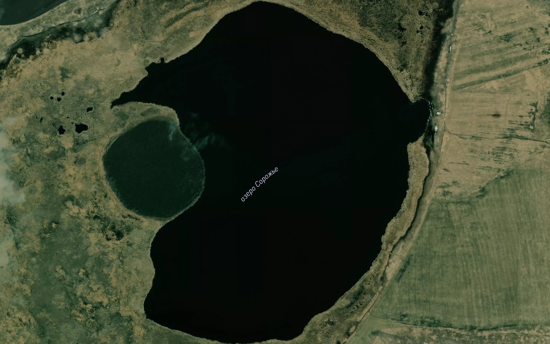 Satellite map of the Ozero Sorozh'ye