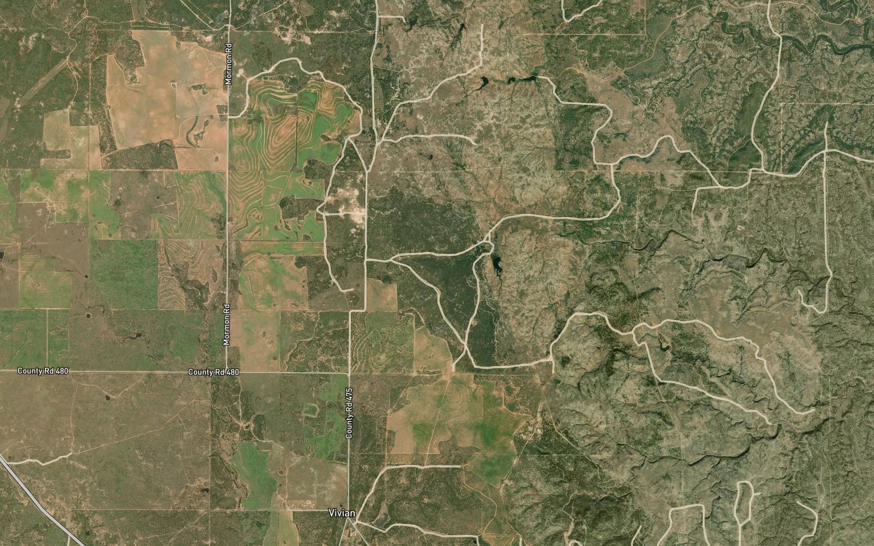 Satellite map of the Half Circle Spring