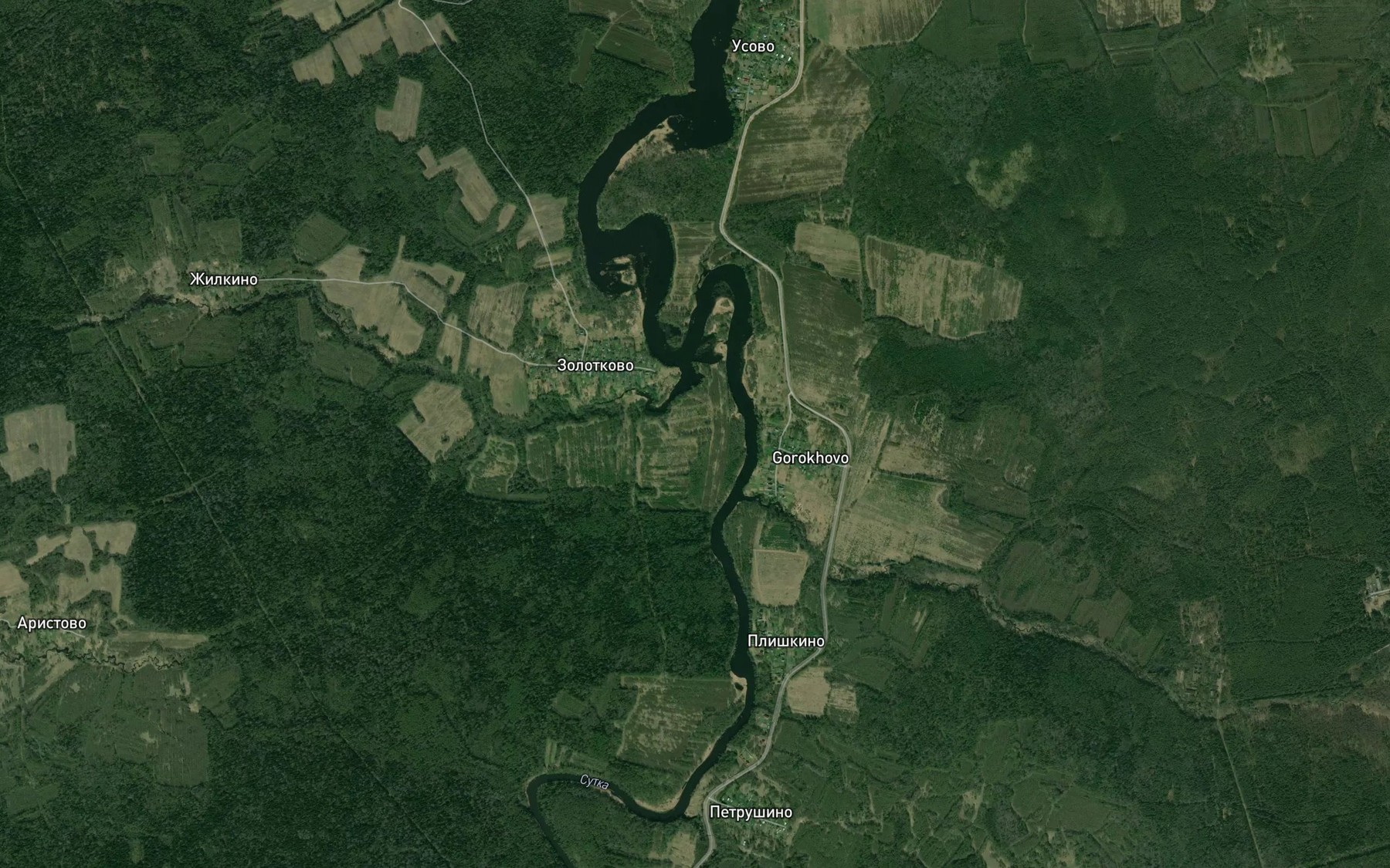 Satellite map of the Ksenofonka