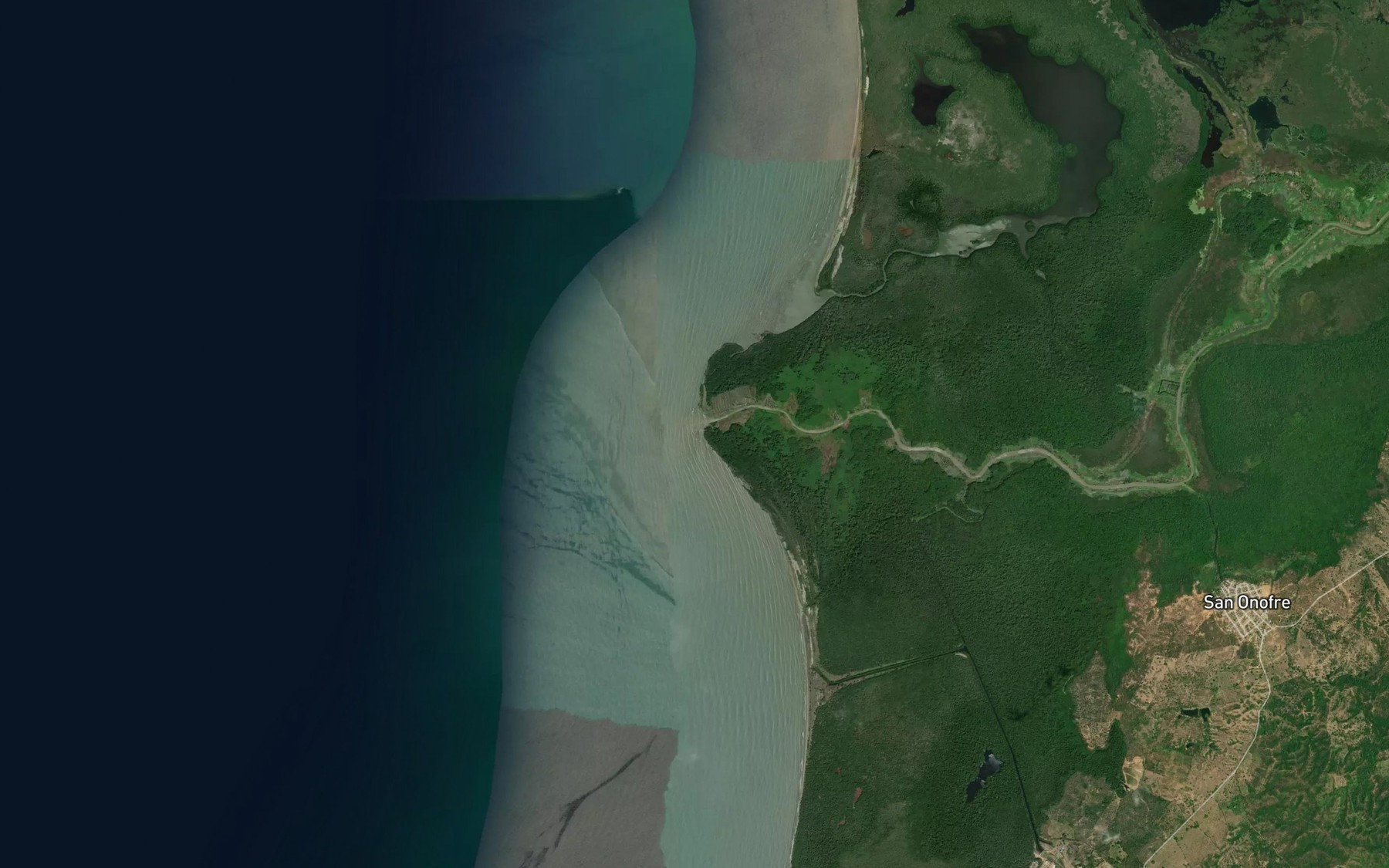 Satellite map of the Boca de Dona Luisa
