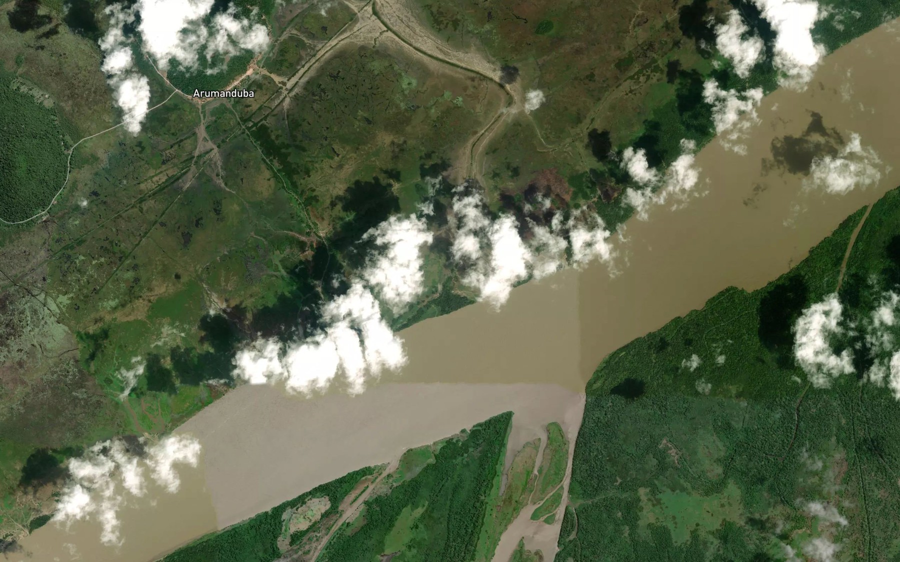 Satellite map of the Igarape Arumanduba