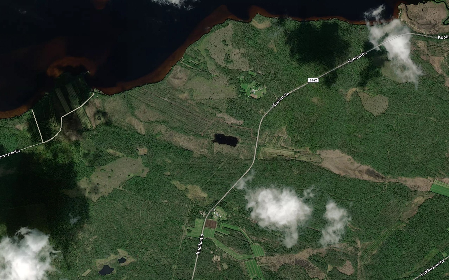 Satellite map of the Lehmilampi