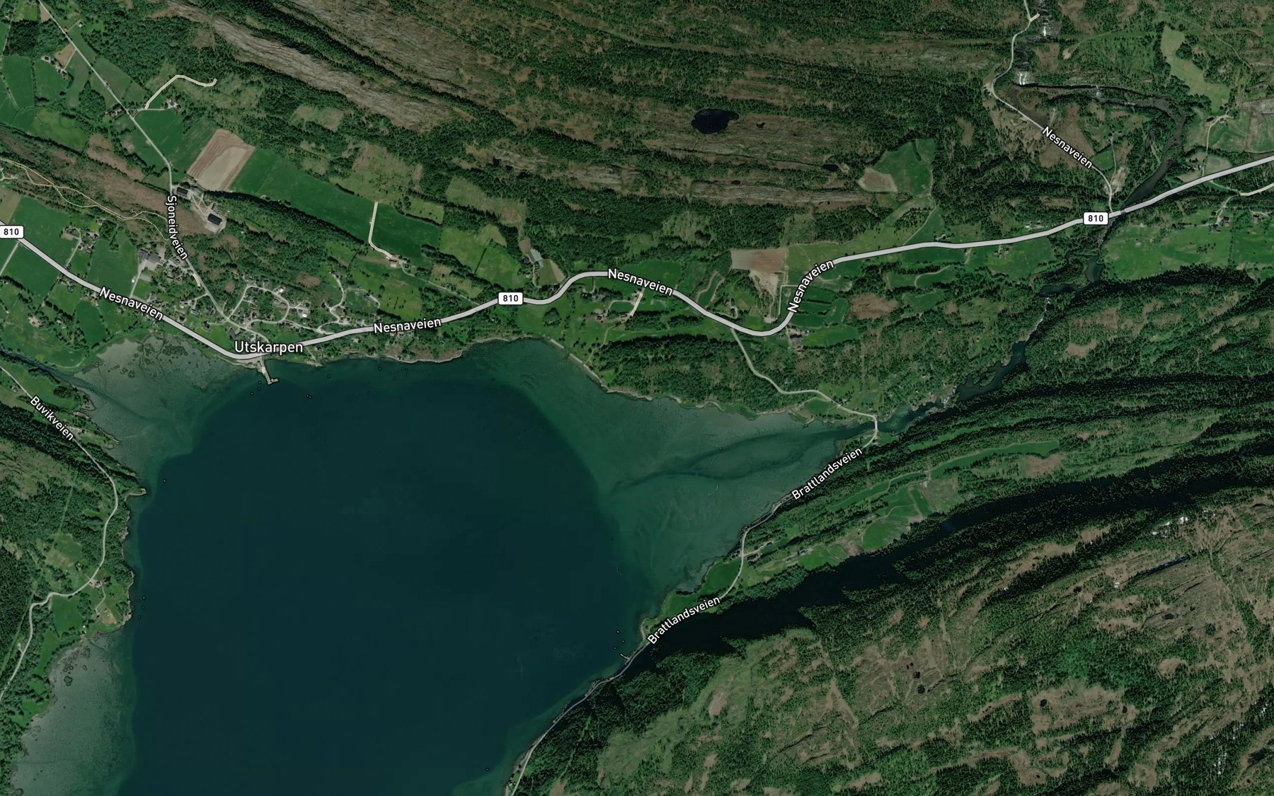Satellite map of the Lordagsvika