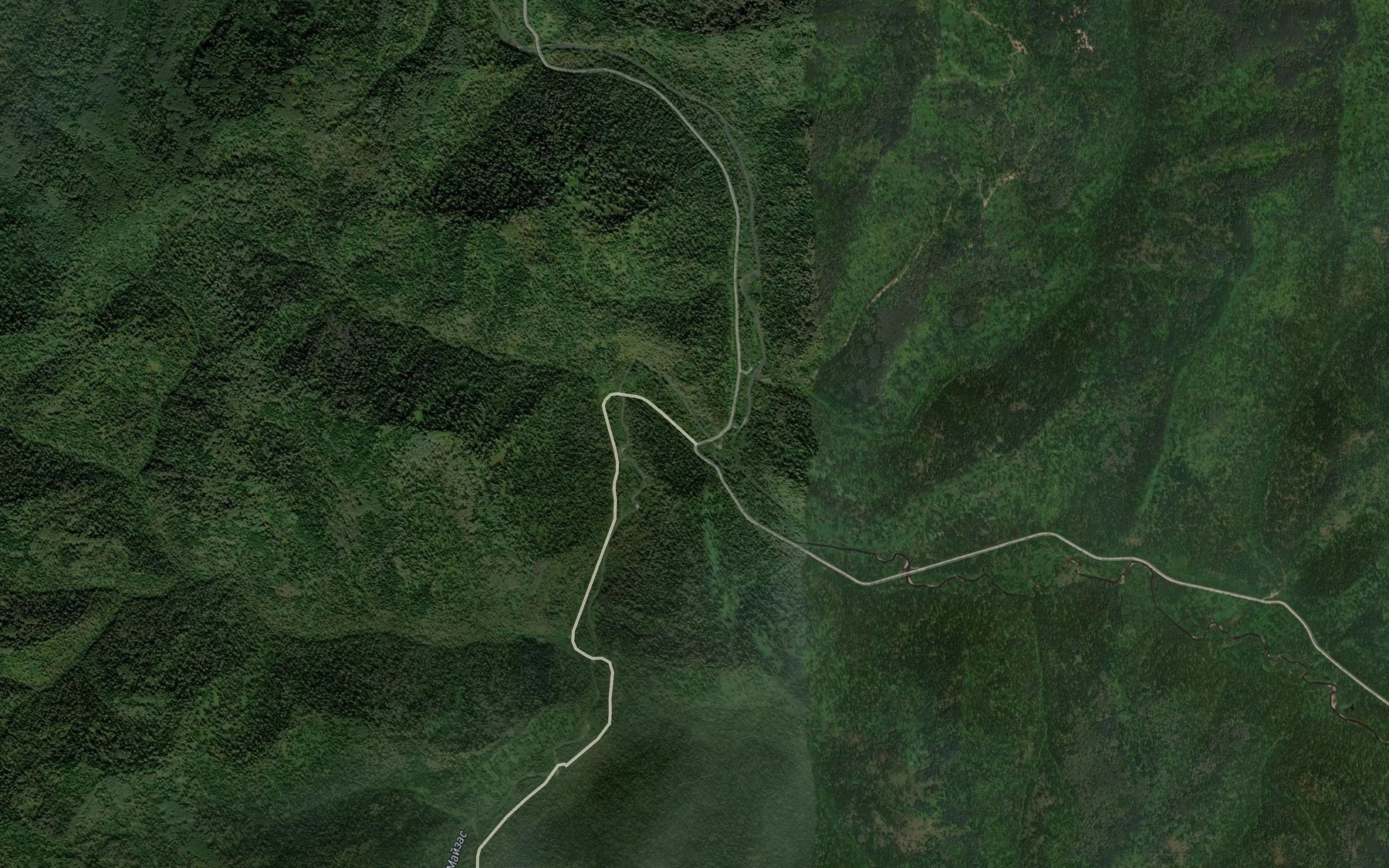 Satellite map of the Bol'shoy Mayzas