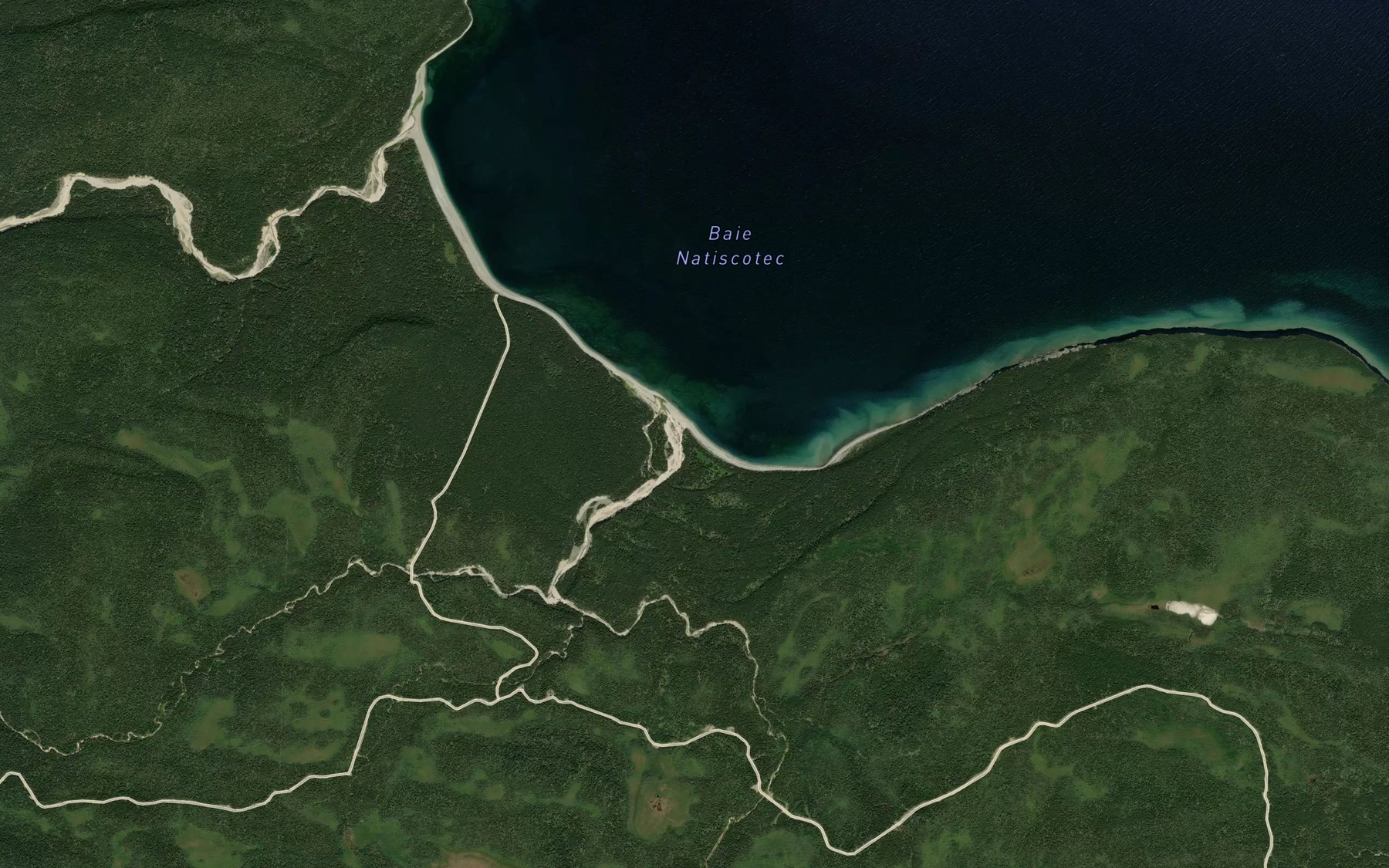 Satellite map of the Riviere Metallique