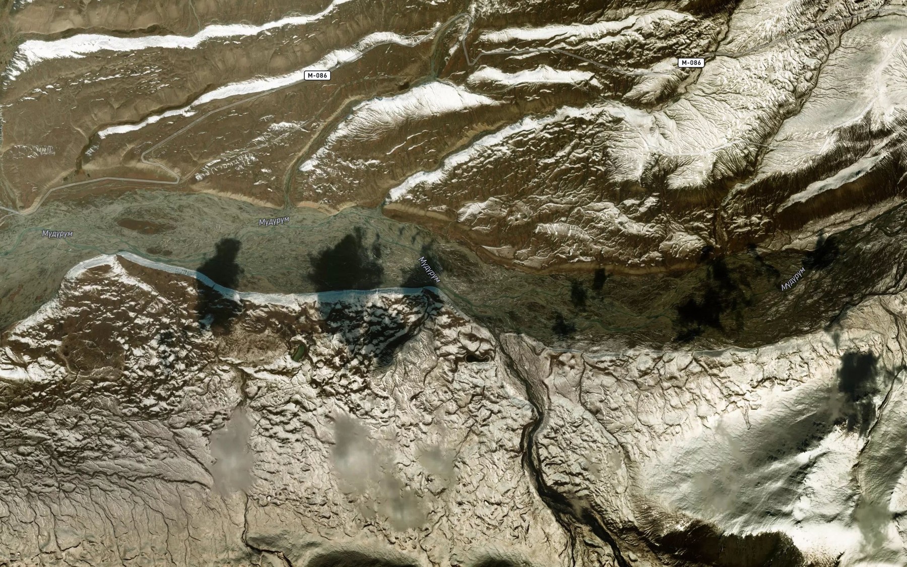 Satellite map of the Aksay