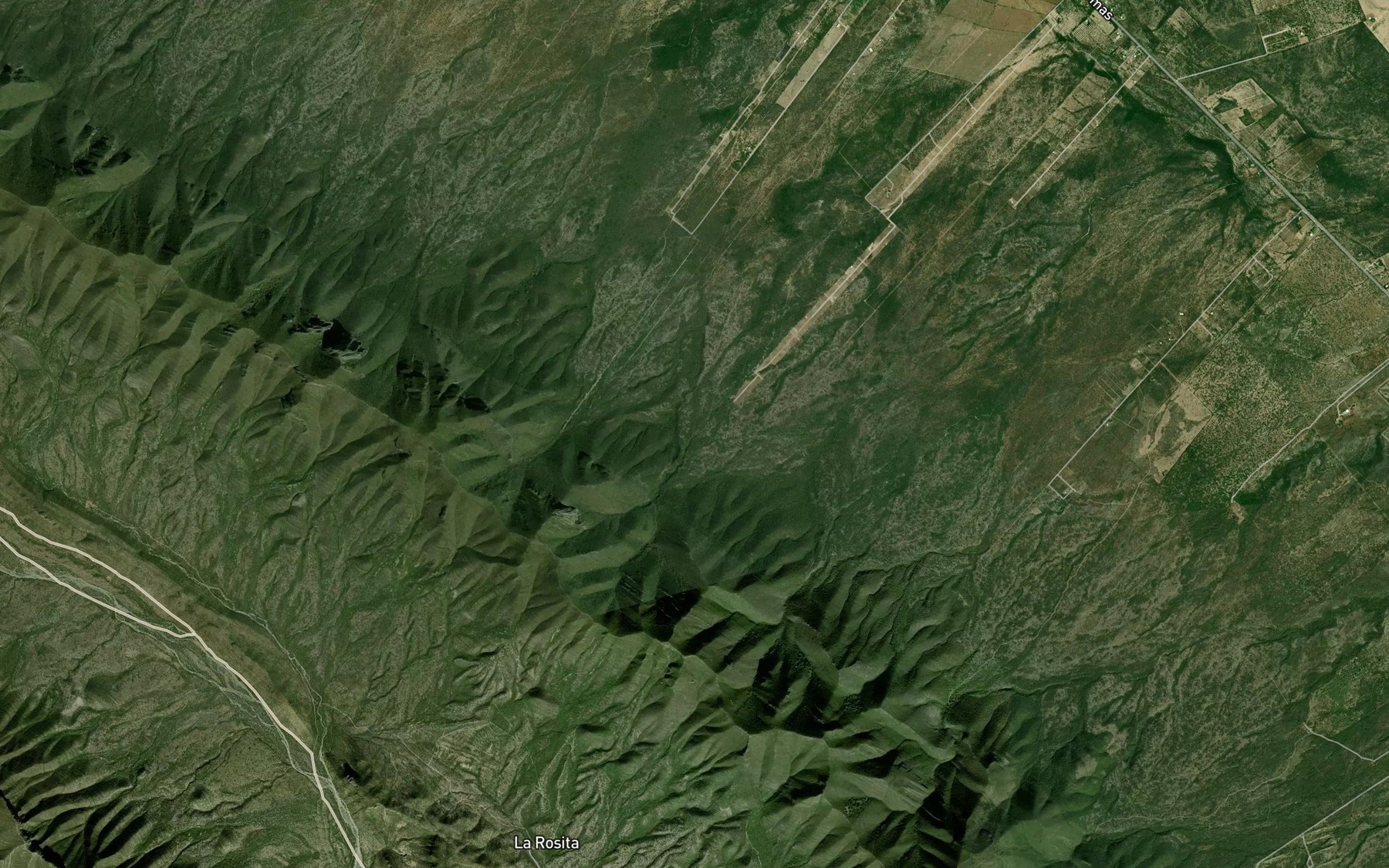 Satellite map of the Canada El Fraile