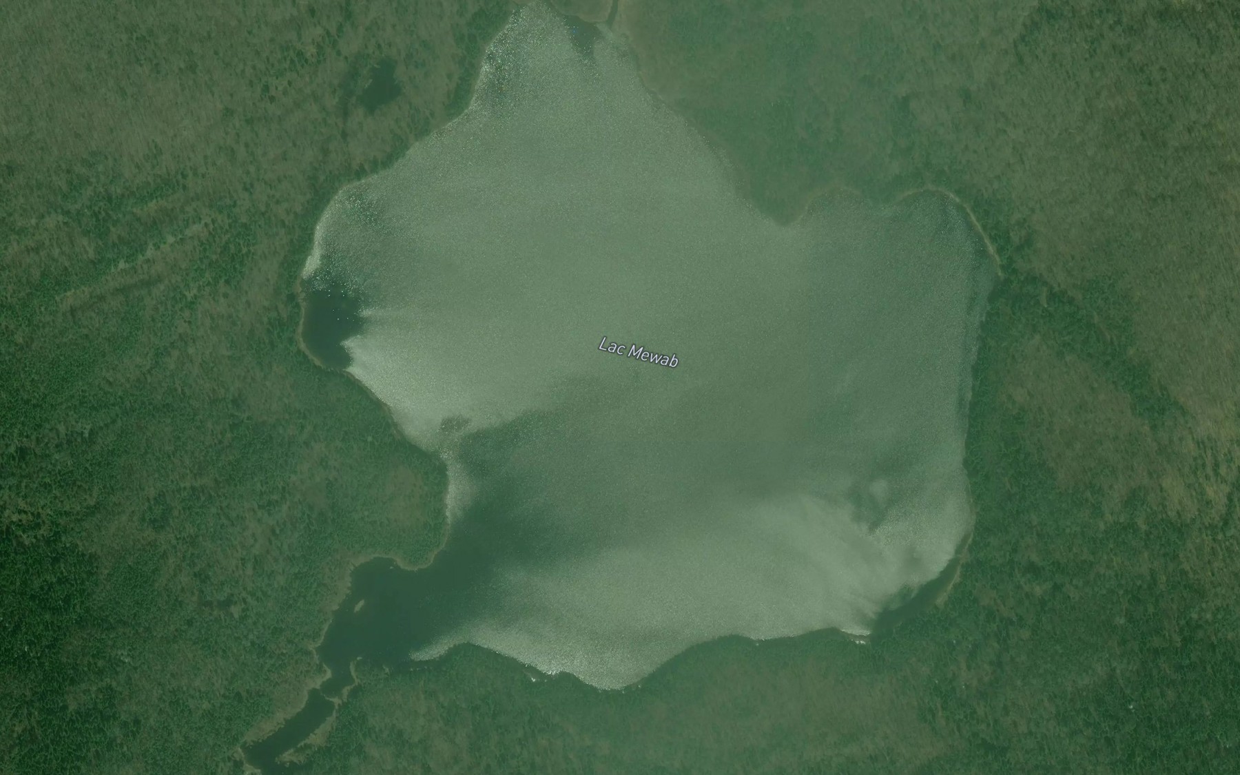 Satellite map of the Lac Mewab