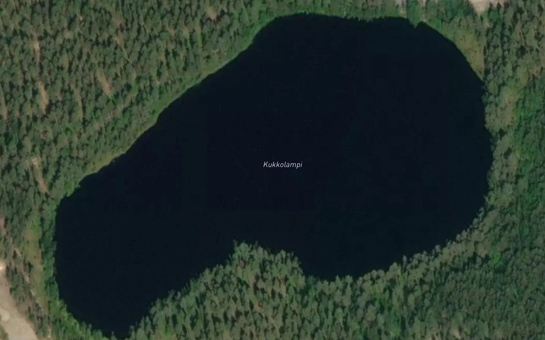 Satellite map of the Kukkolampi