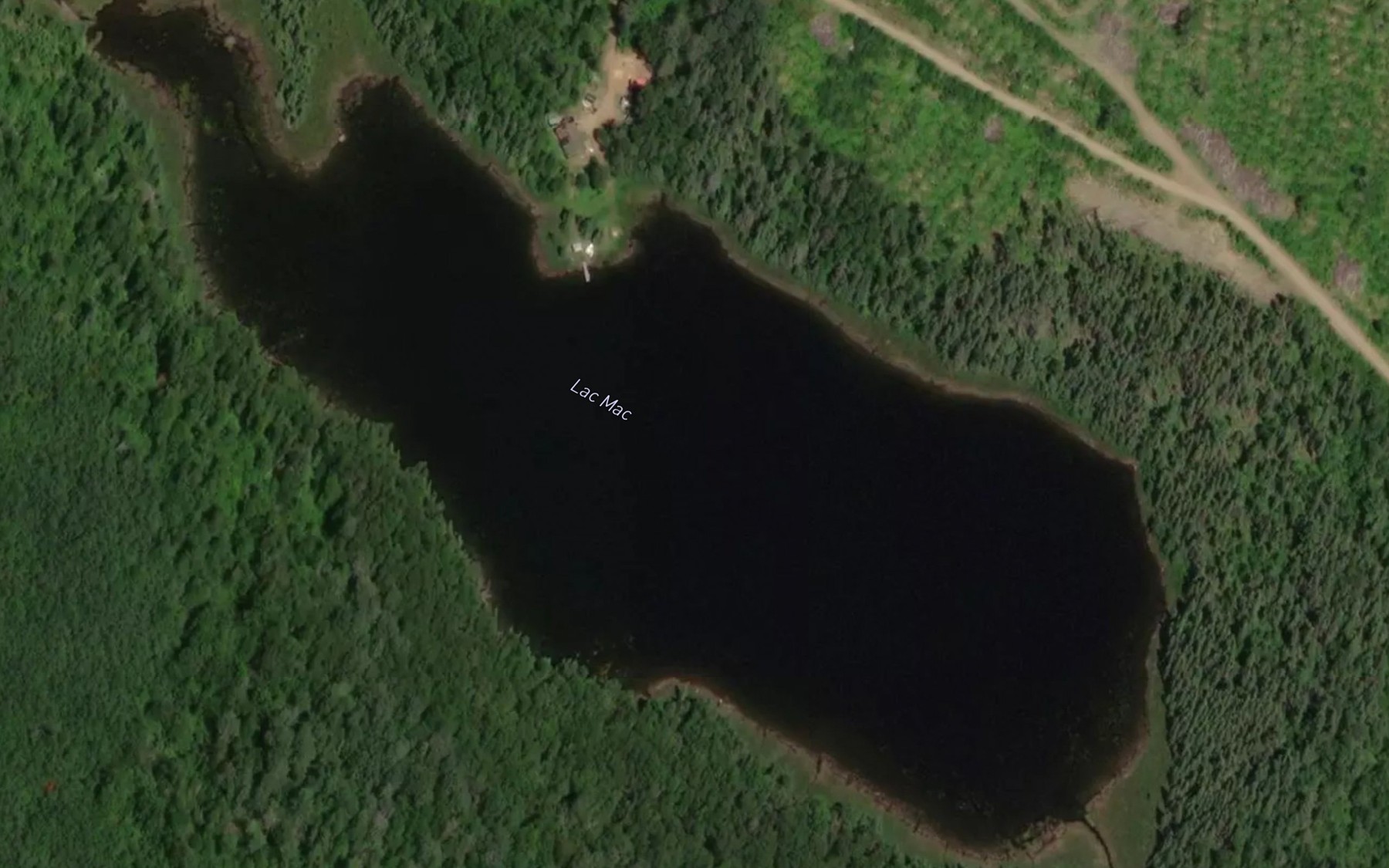 Satellite map of the Lac Mac