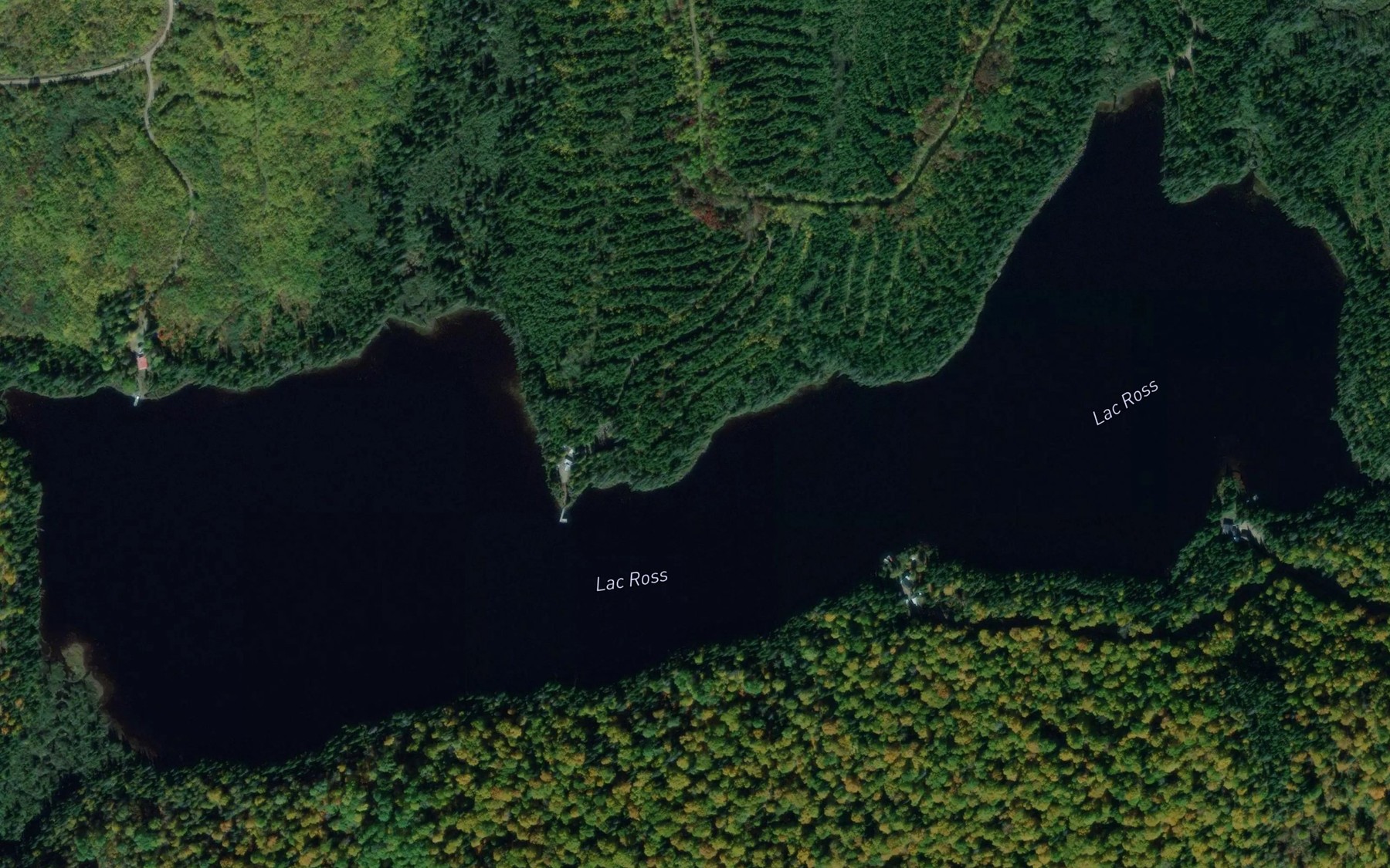 Satellite map of the Lac Ross
