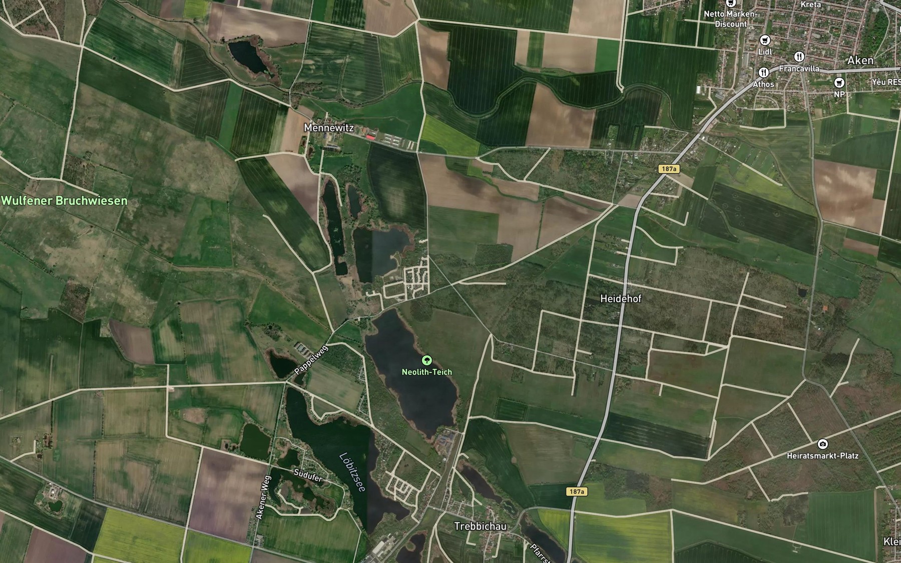 Satellite map of the Kapengraben