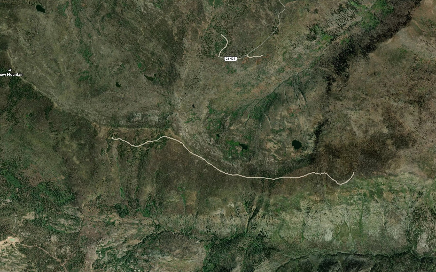 Satellite map of the Frog Lake