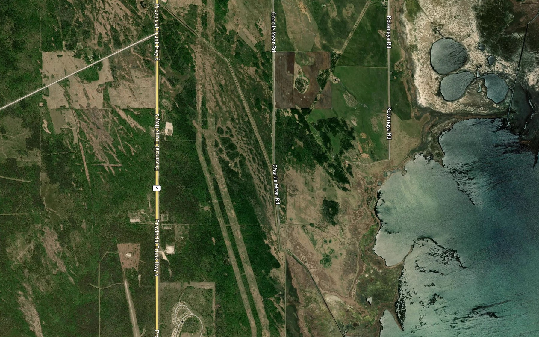 Satellite map of the Karpaty Drain