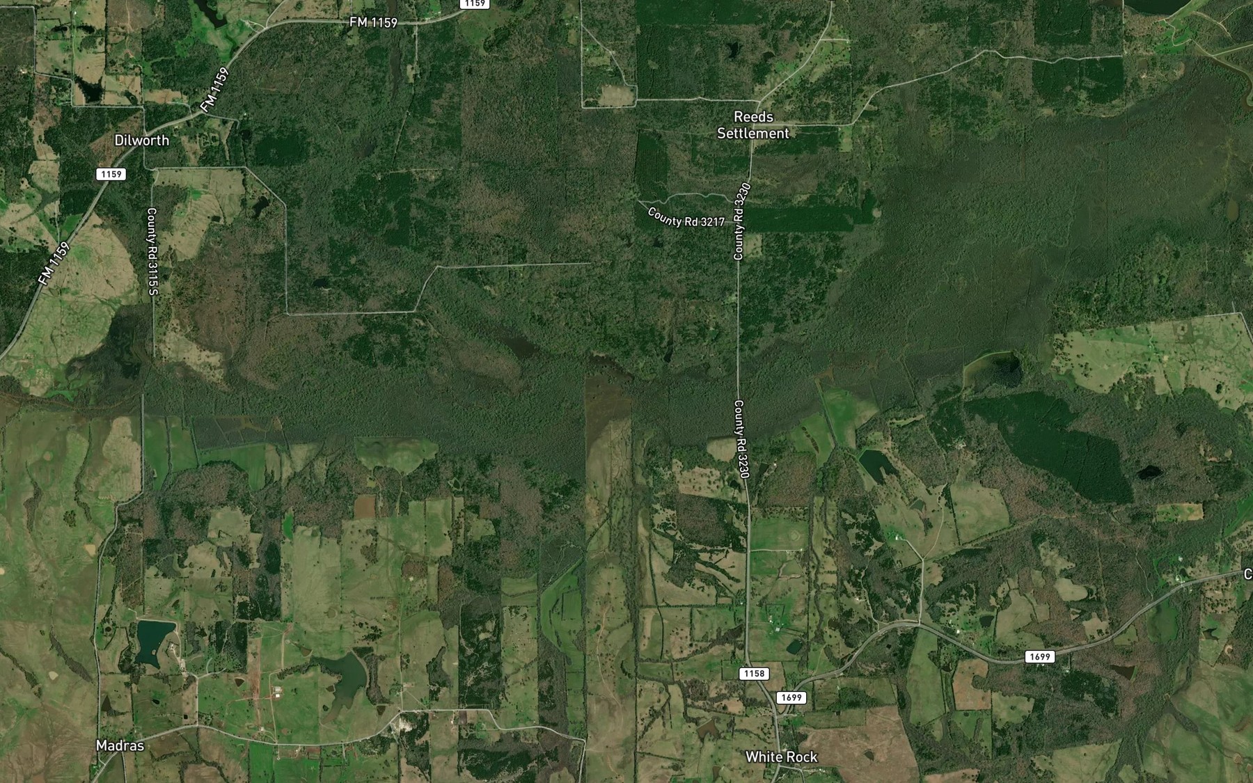 Satellite map of the Concord Creek