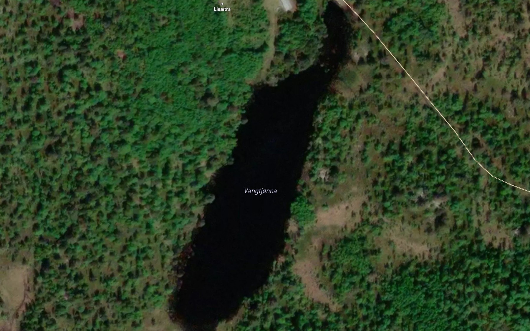 Satellite map of the Vangtjorna