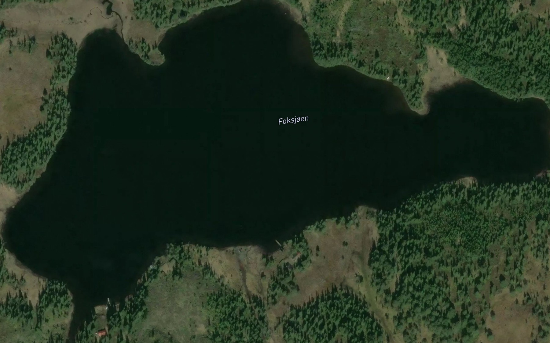 Satellite map of the Foksjoen