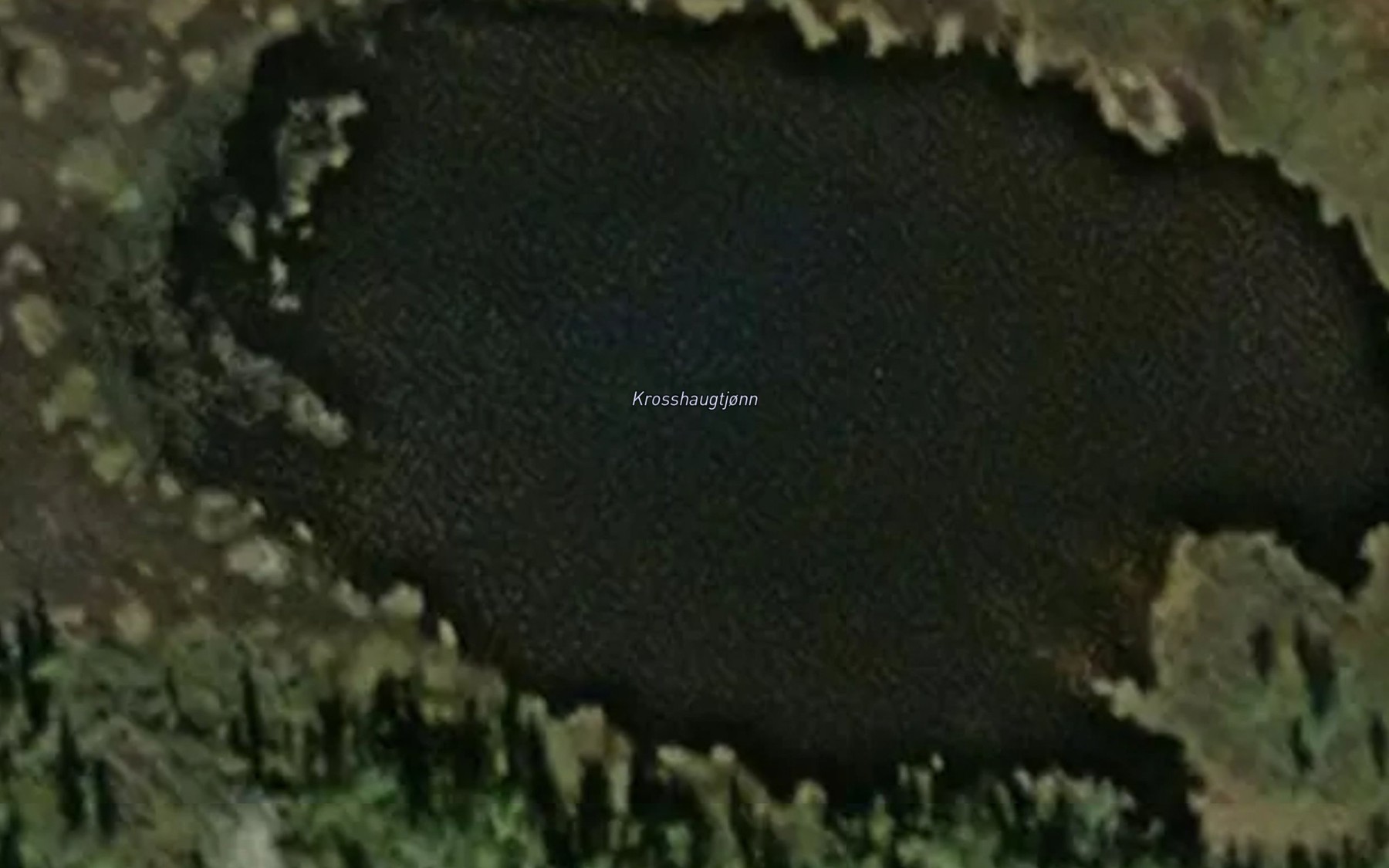 Satellite map of the Krosshaugtjern