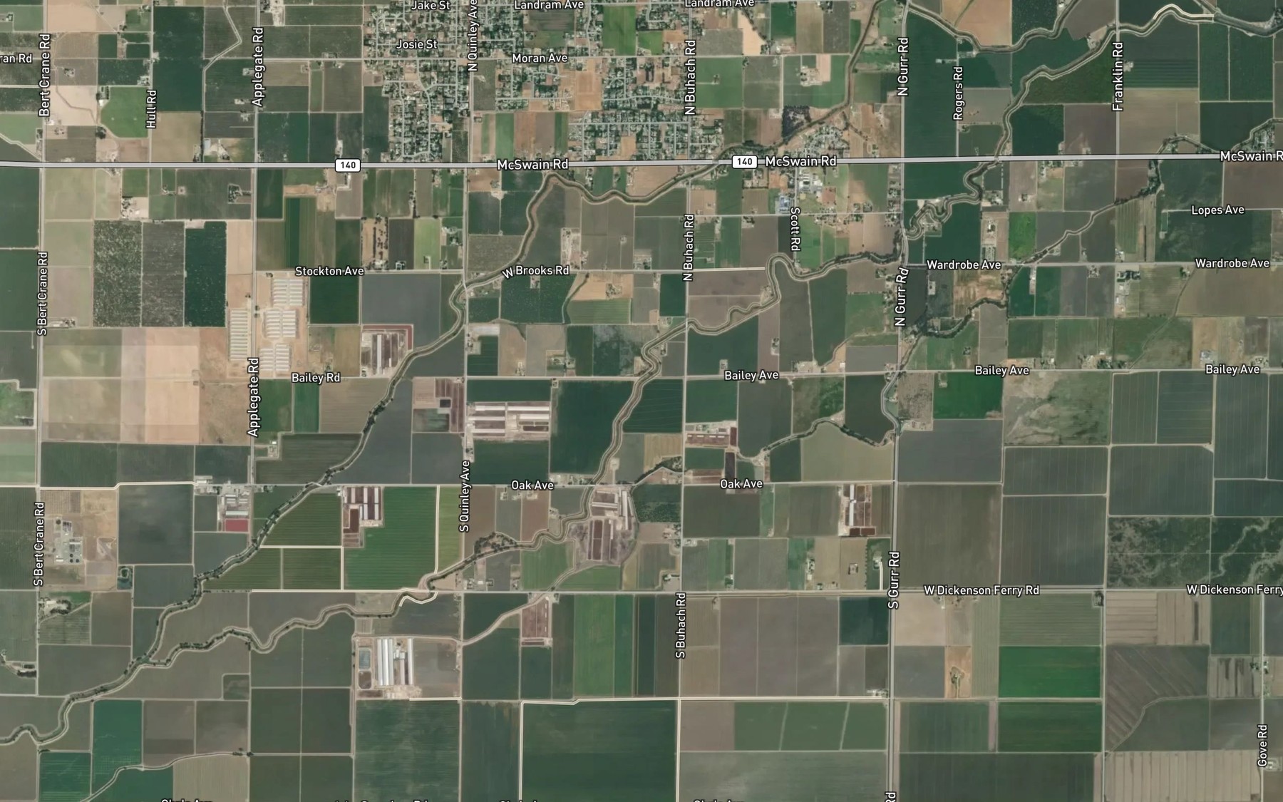 Satellite map of the Gurr Lateral