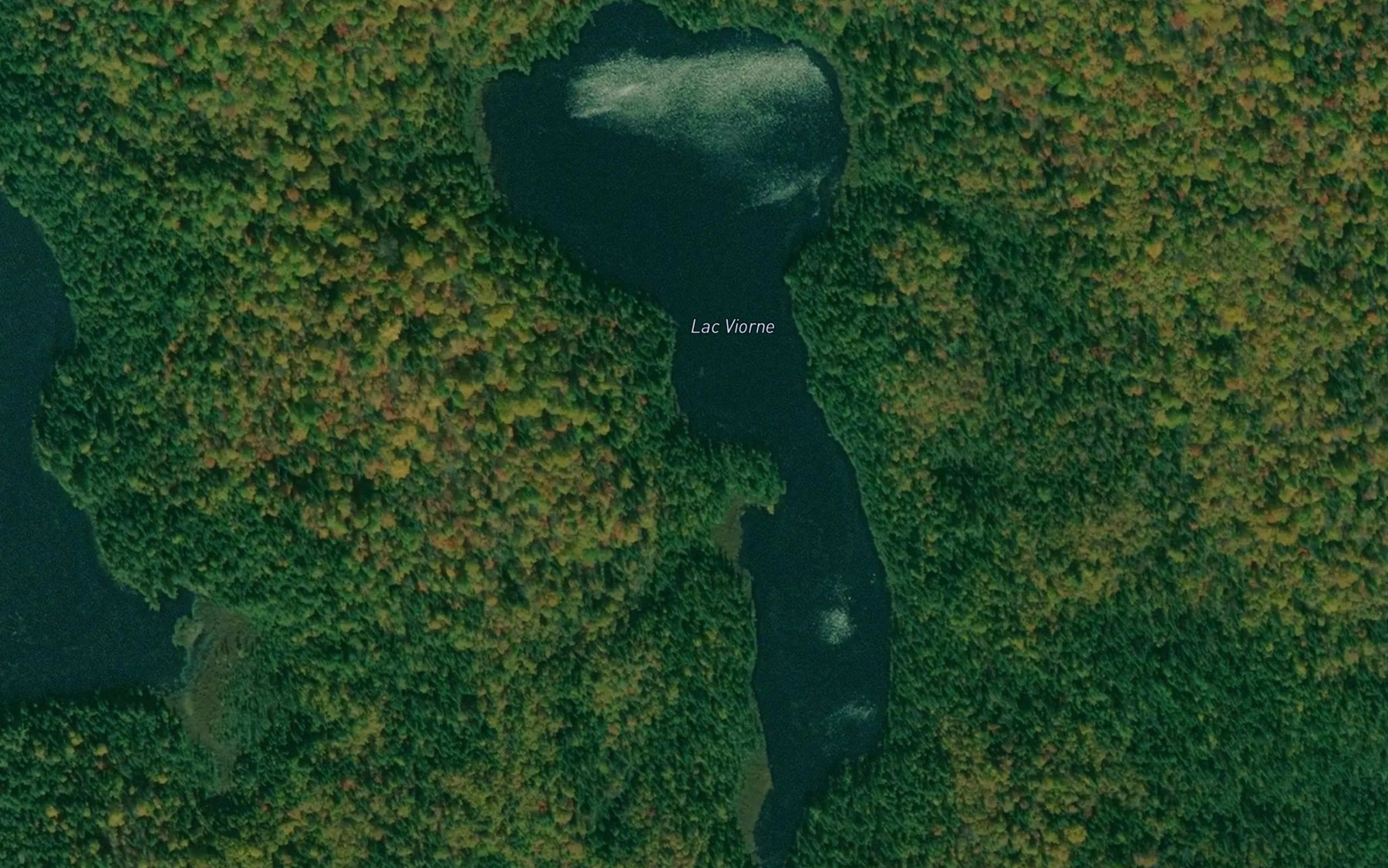 Satellite map of the Lac Viorne