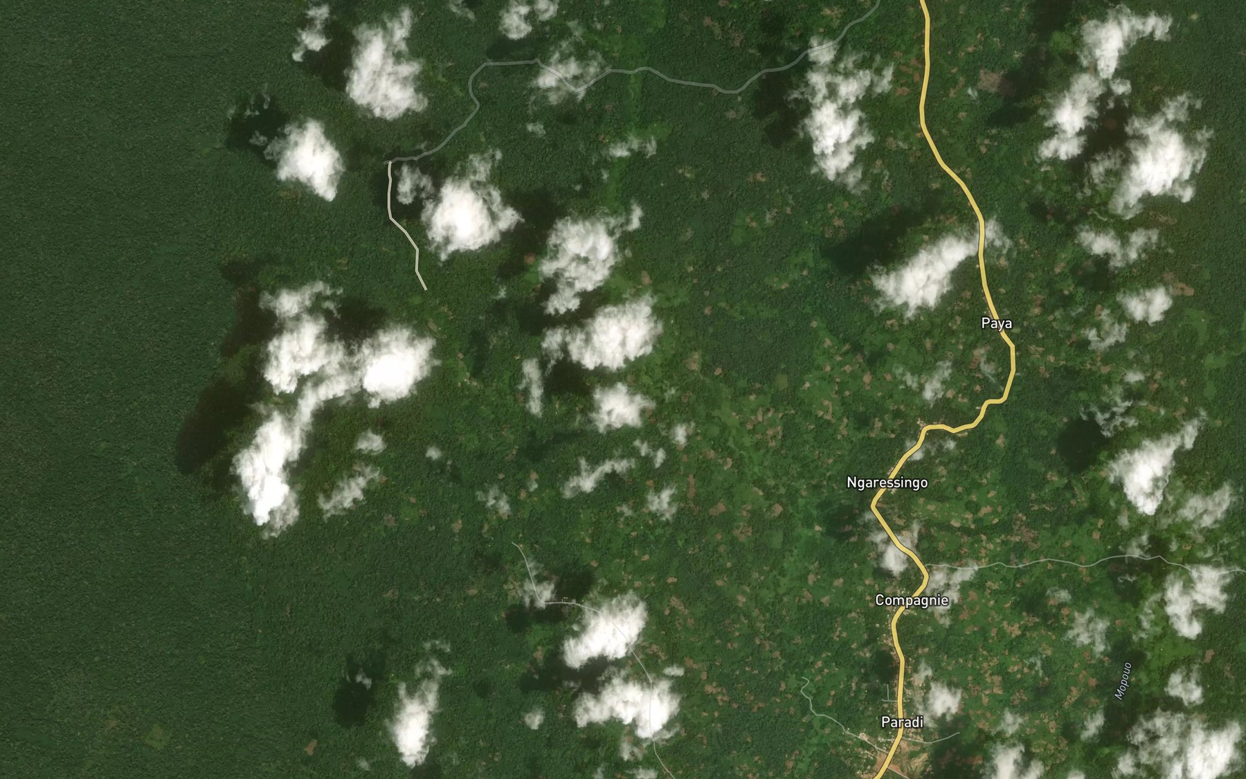 Satellite map of the Mwampago