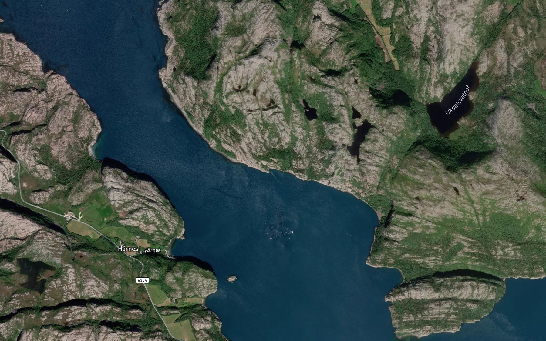 Satellite map of the Bjorkvika