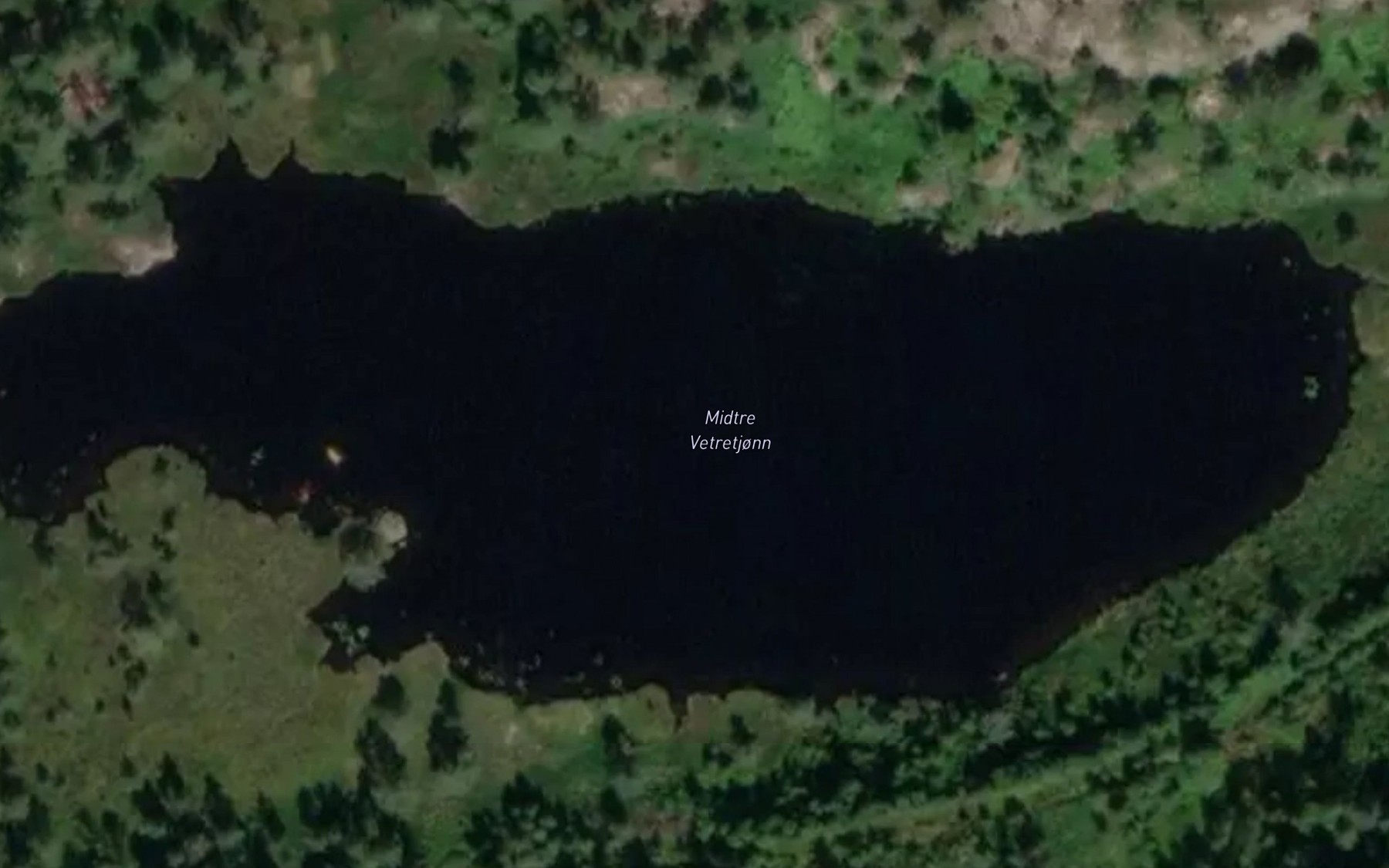 Satellite map of the Midtre Vetretjonn