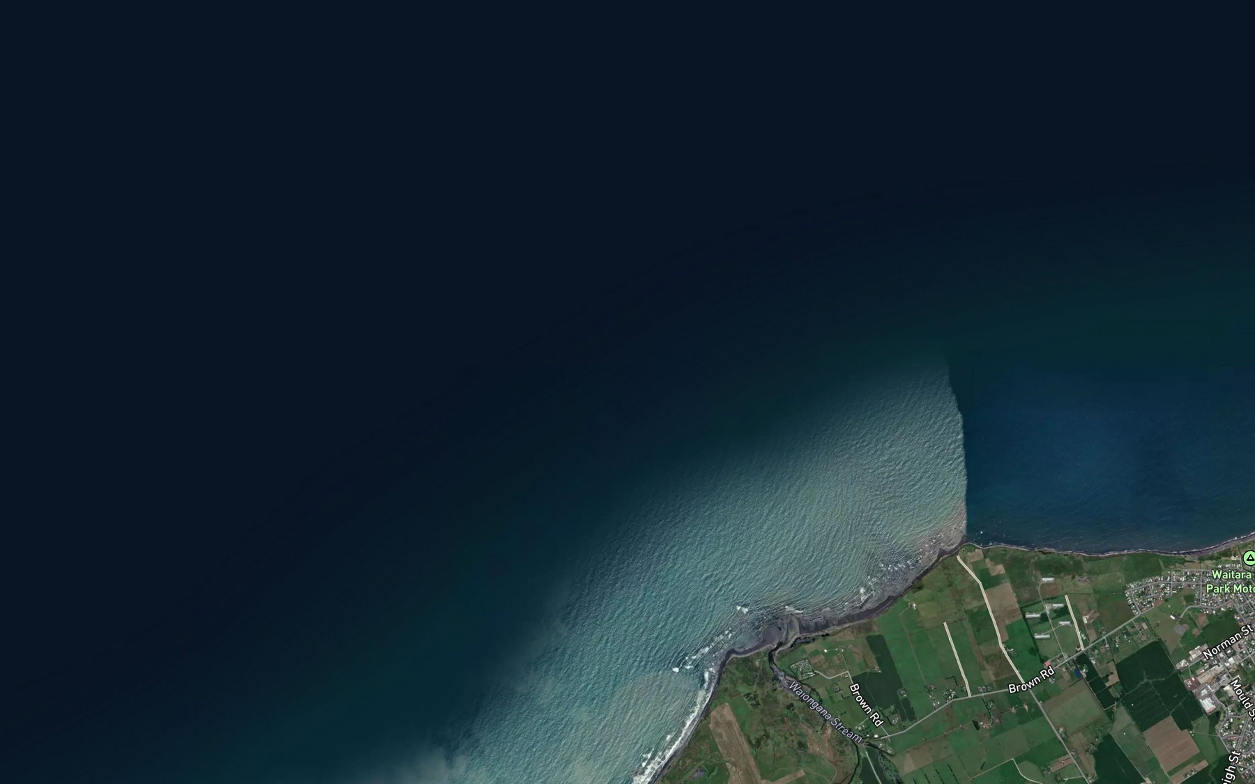 Satellite map of the Waiongana Stream