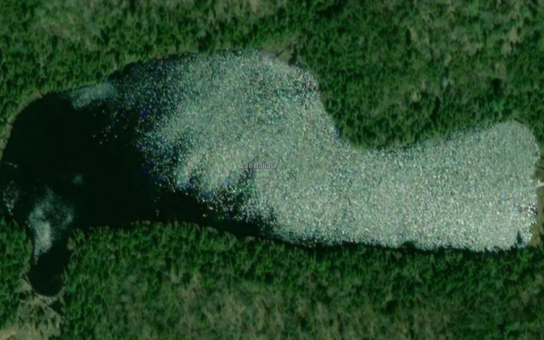 Satellite map of the Lac Ballast