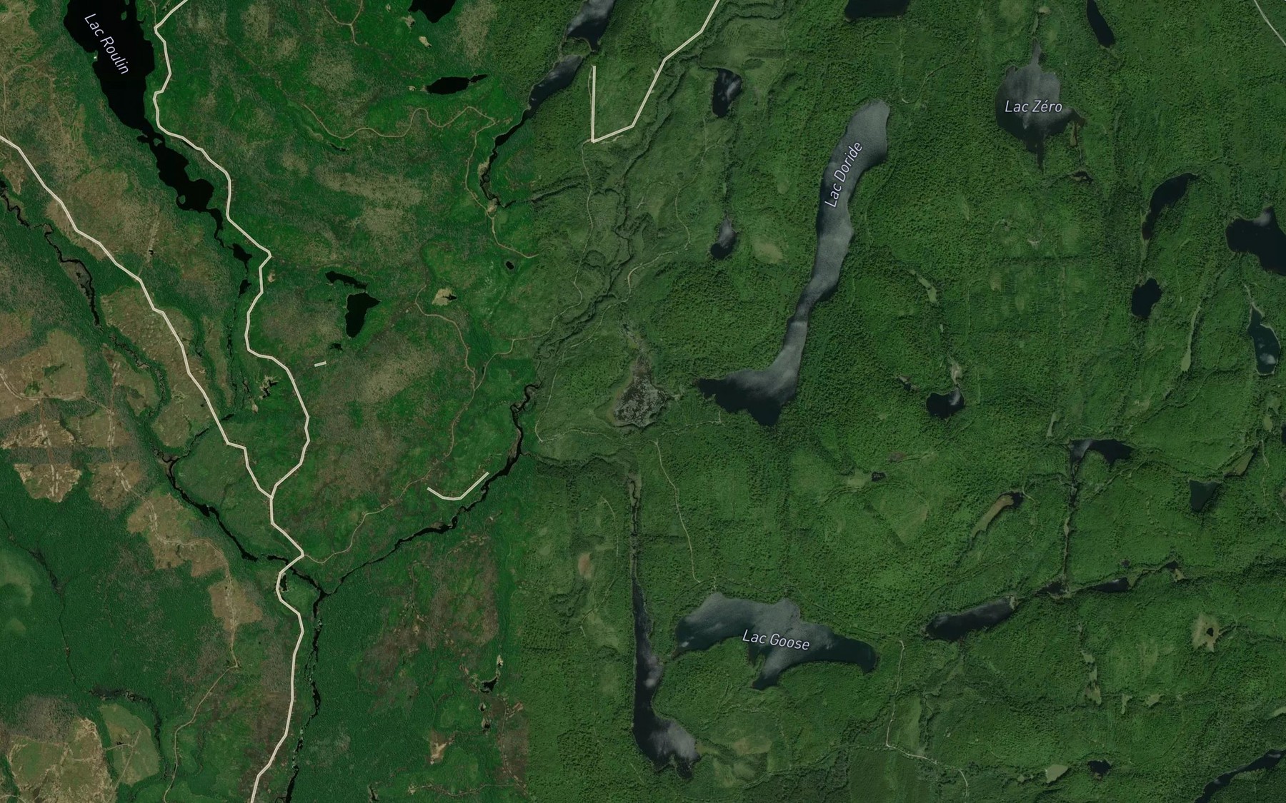 Satellite map of the Lac Hera