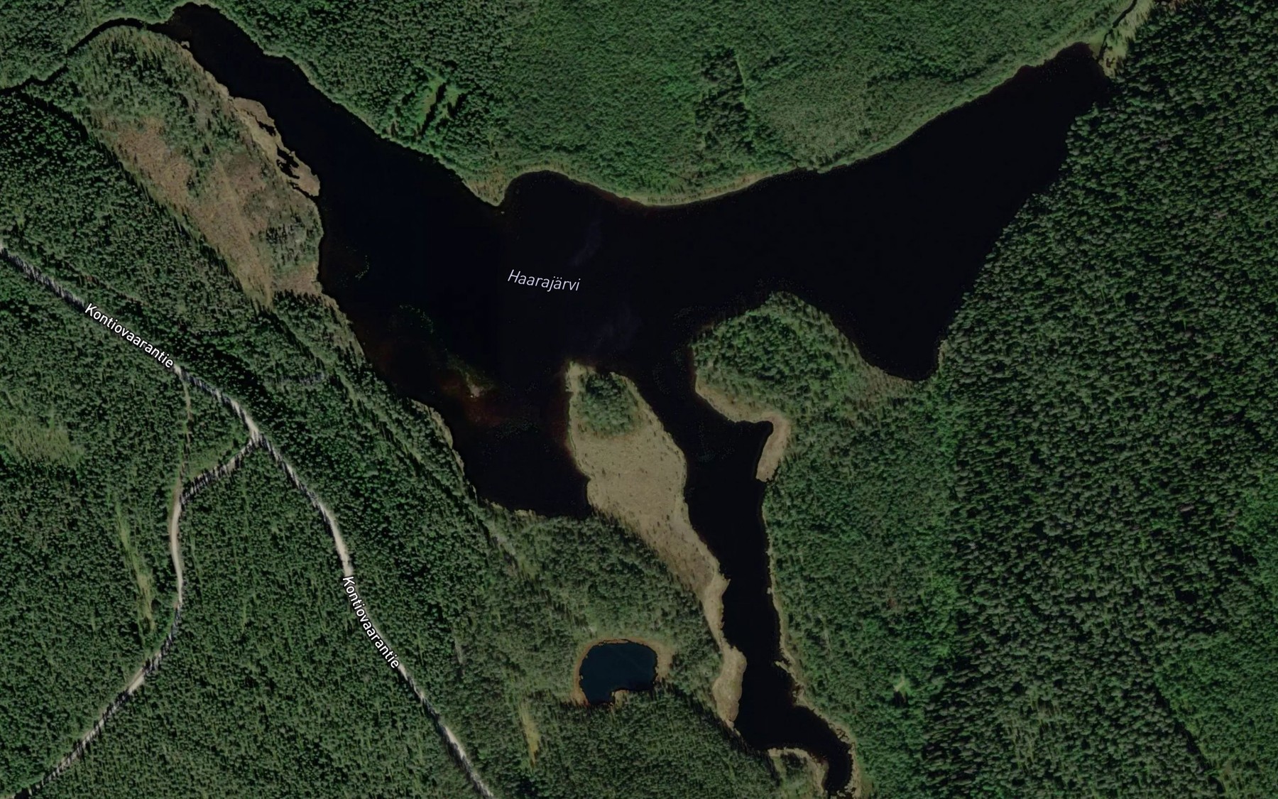 Satellite map of the Haarajarvi