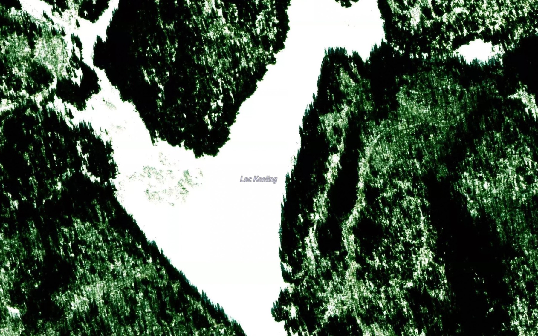 Satellite map of the Lac Keeling